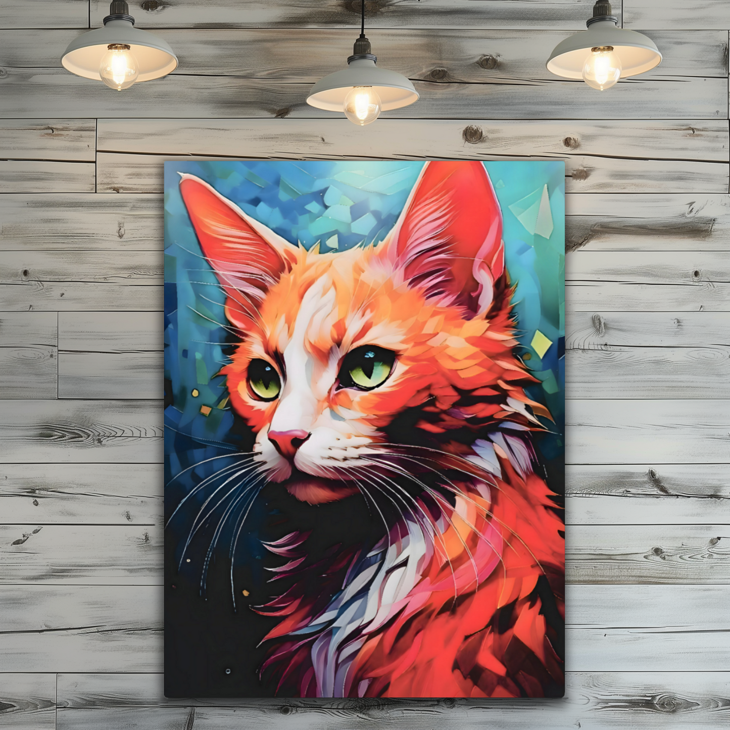 Cat A1, Printed On Gloss Aluminium To Enhance Colour And Detail, A Unique Gift That Will Lasts Forever...