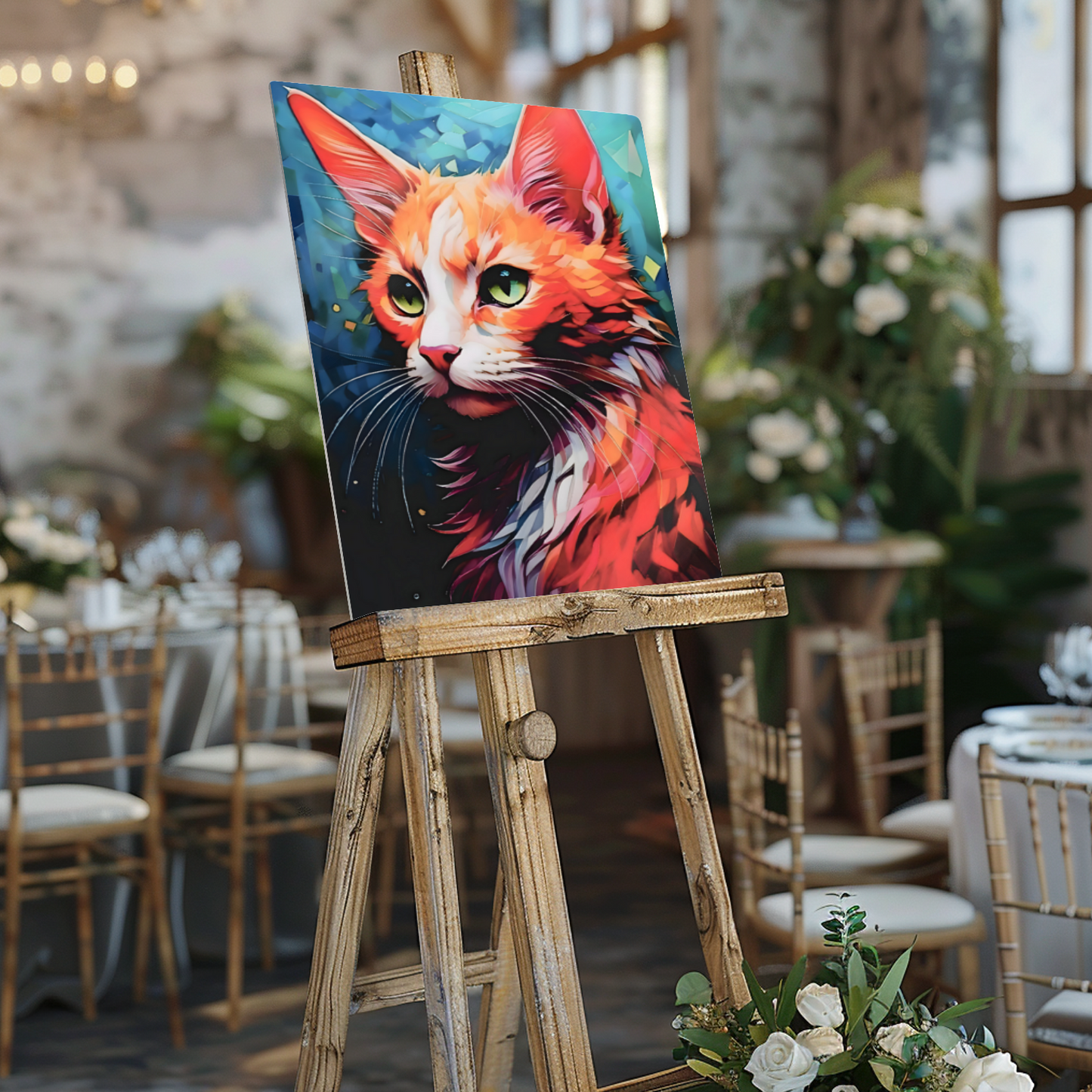 Cat A1, Printed On Gloss Aluminium To Enhance Colour And Detail, A Unique Gift That Will Lasts Forever...