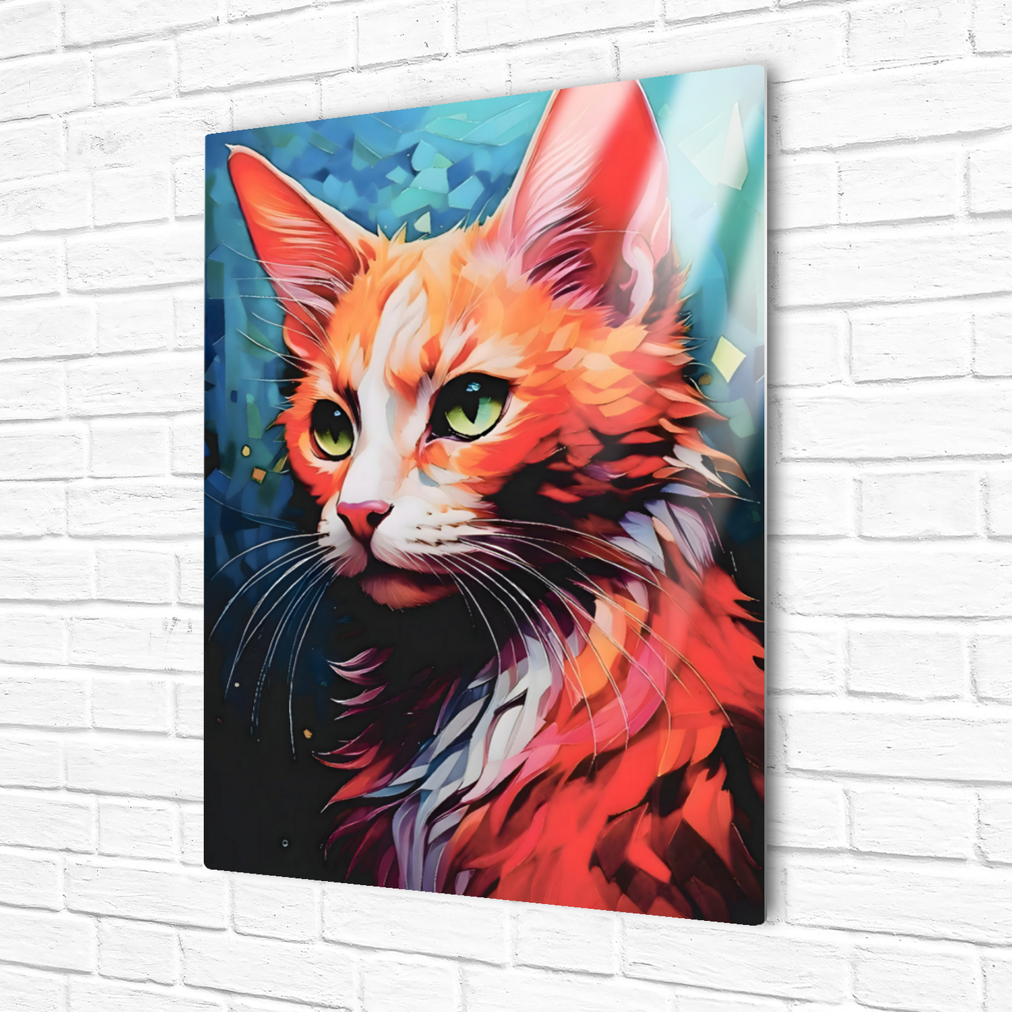 Cat A1, Printed On Gloss Aluminium To Enhance Colour And Detail, A Unique Gift That Will Lasts Forever...
