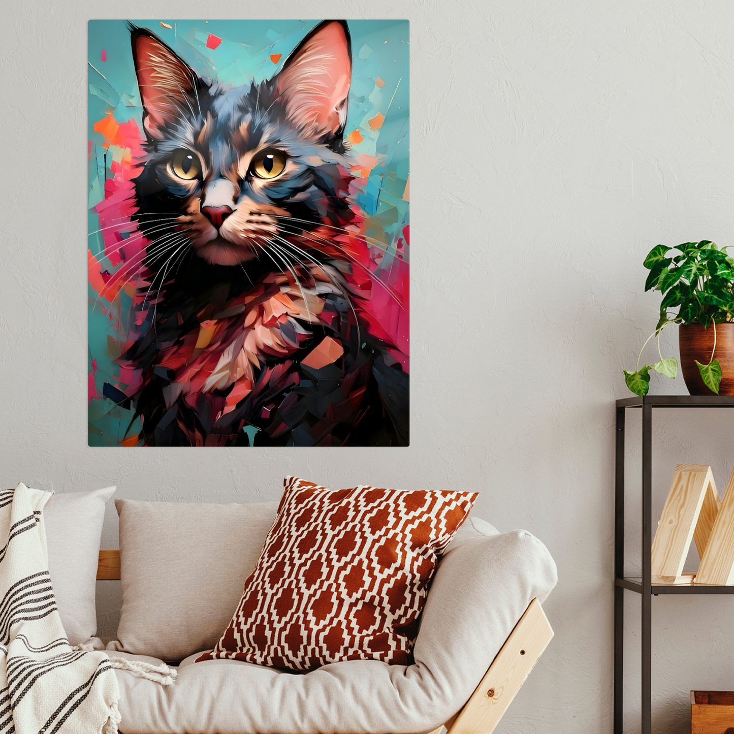 Cat A2, Printed On Gloss Aluminium To Enhance Colour And Detail, A Unique Gift That Will Lasts Forever...