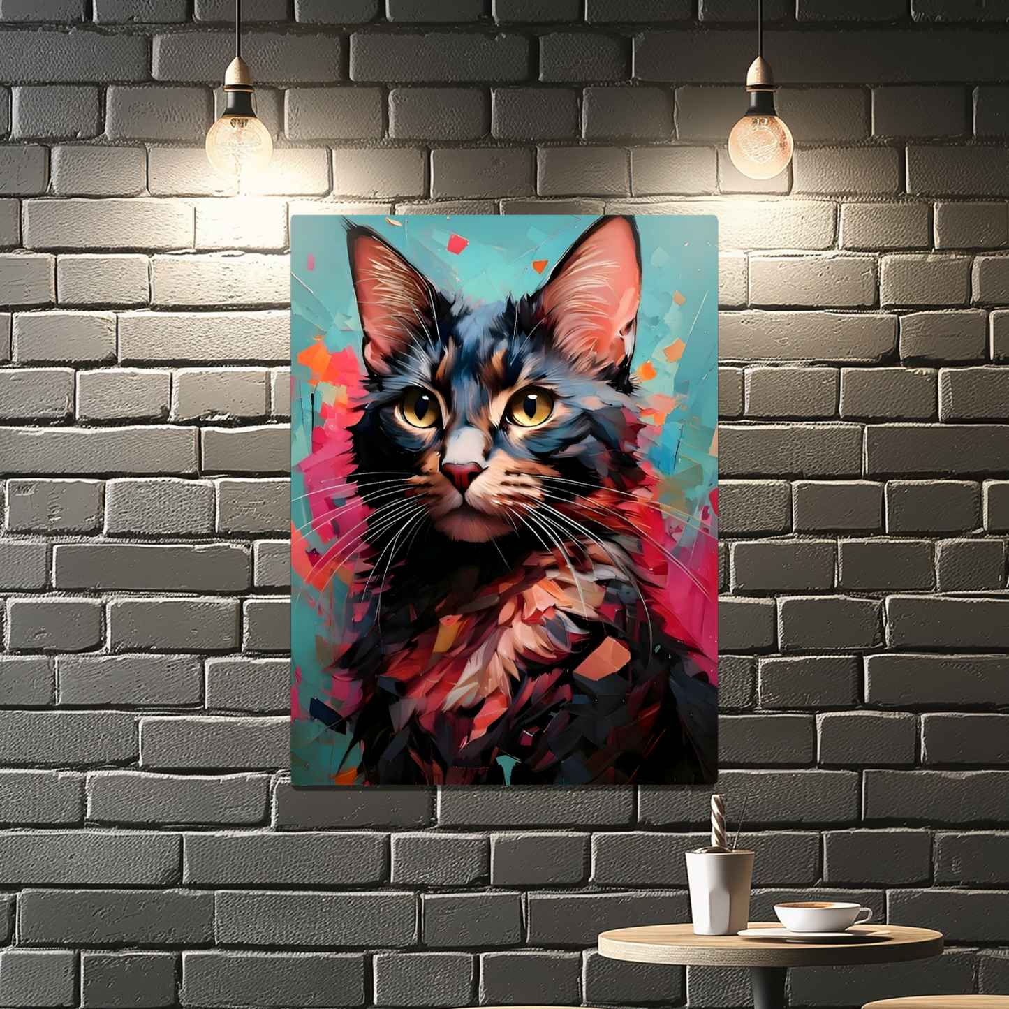 Cat A2, Printed On Gloss Aluminium To Enhance Colour And Detail, A Unique Gift That Will Lasts Forever...
