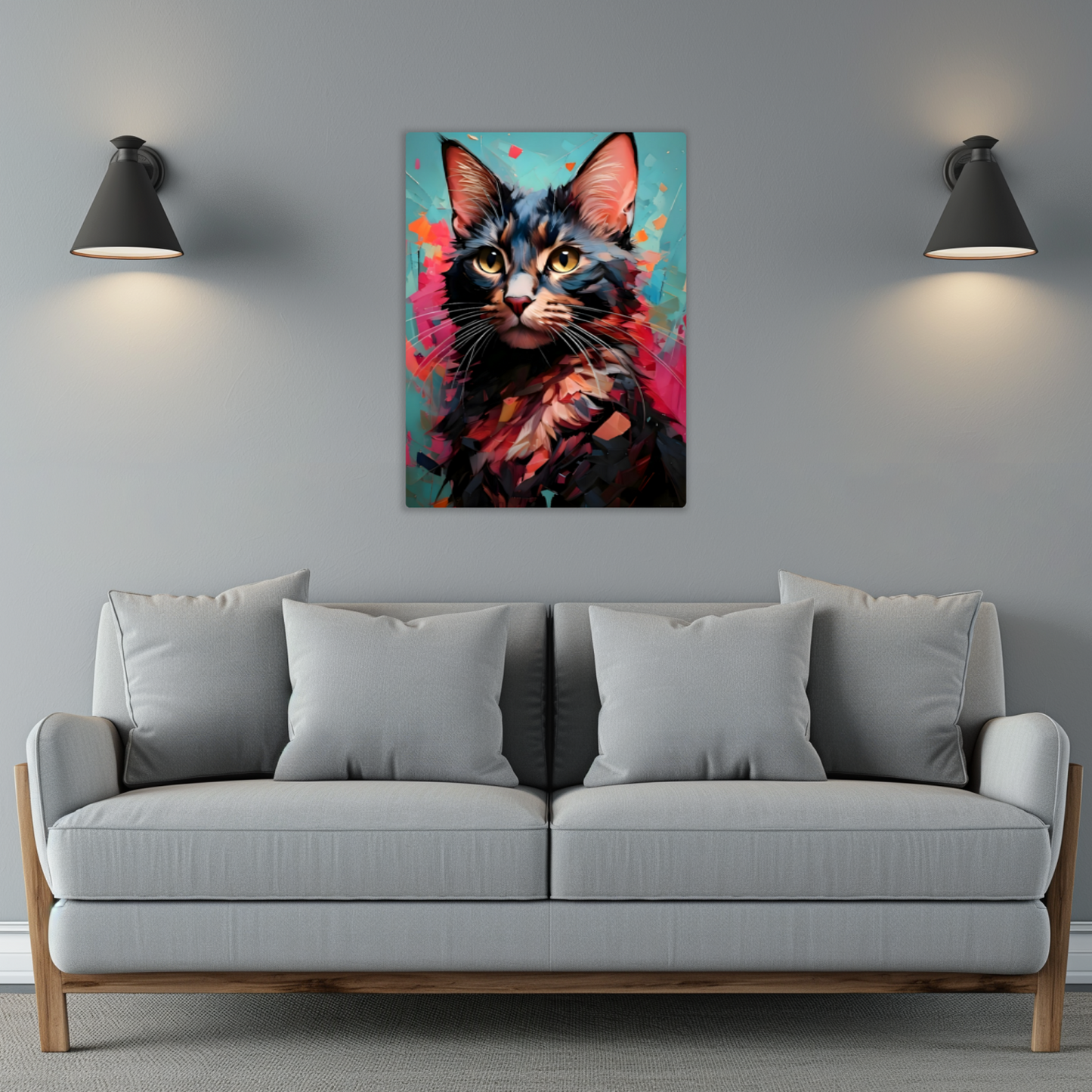 Cat A2, Printed On Gloss Aluminium To Enhance Colour And Detail, A Unique Gift That Will Lasts Forever...