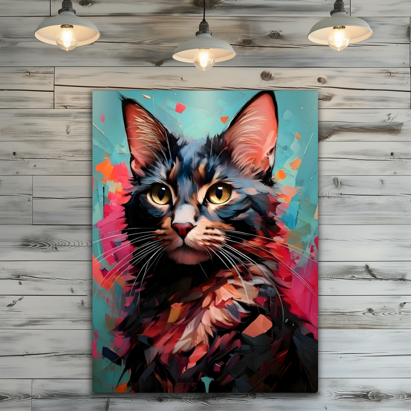 Cat A2, Printed On Gloss Aluminium To Enhance Colour And Detail, A Unique Gift That Will Lasts Forever...