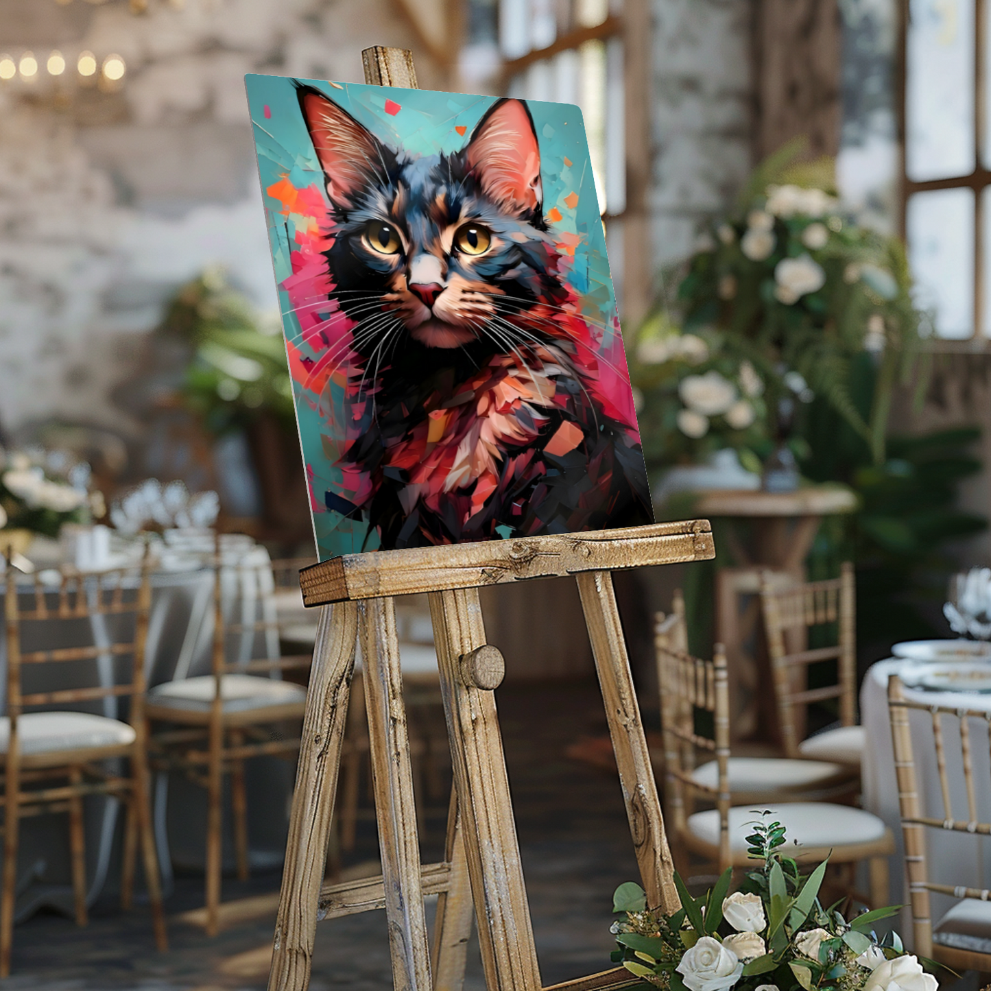 Cat A2, Printed On Gloss Aluminium To Enhance Colour And Detail, A Unique Gift That Will Lasts Forever...