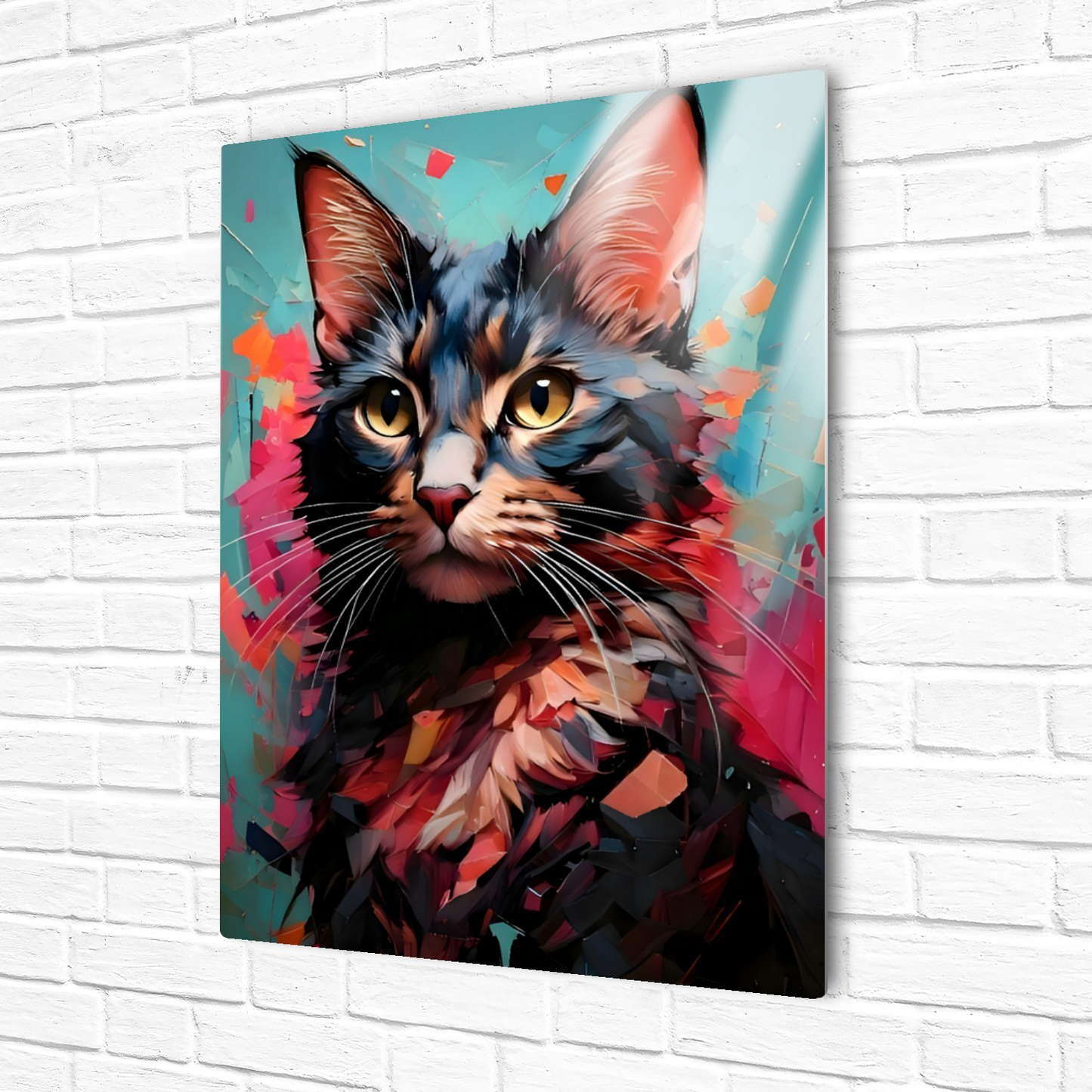 Cat A2, Printed On Gloss Aluminium To Enhance Colour And Detail, A Unique Gift That Will Lasts Forever...