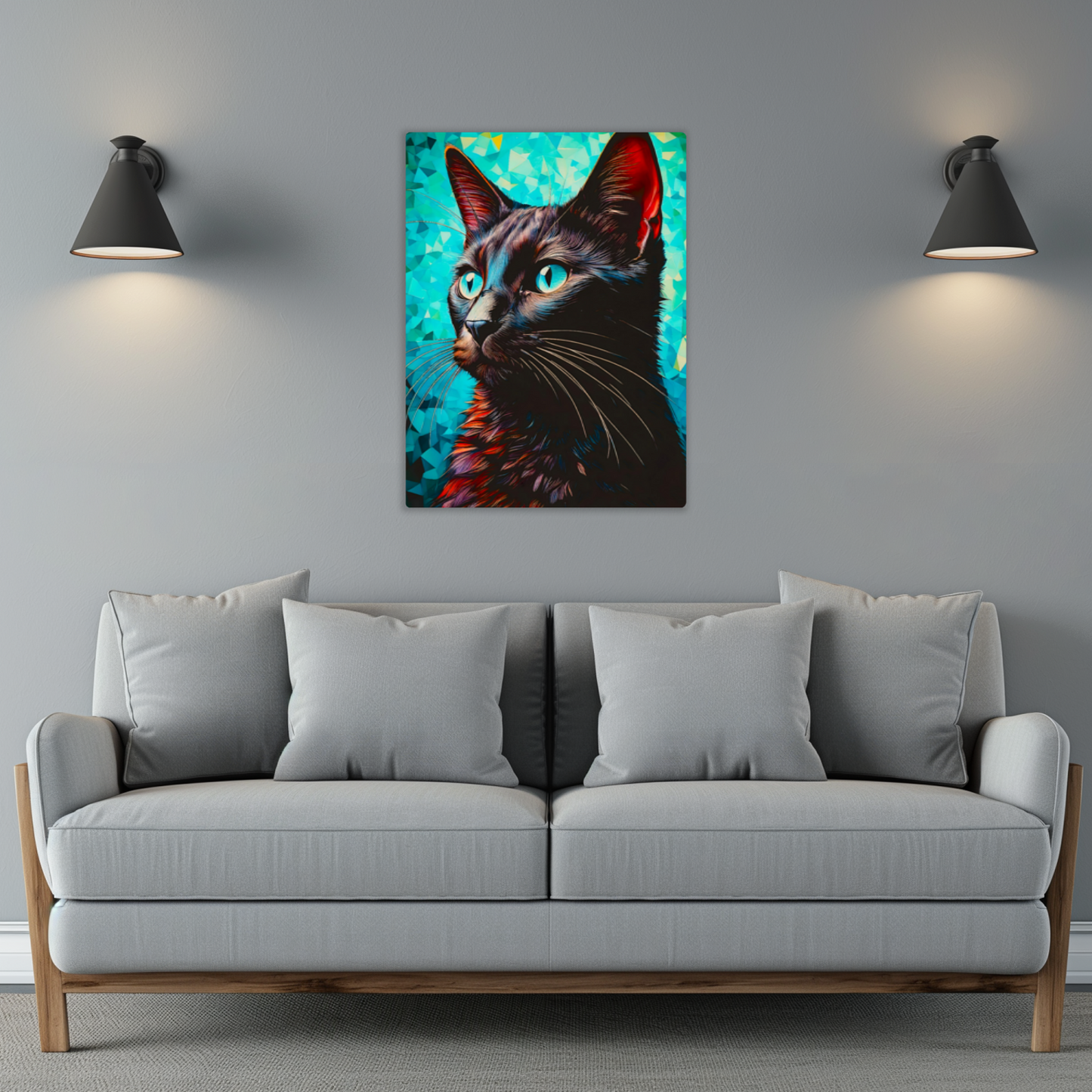 Cat A3, Printed On Gloss Aluminium To Enhance Colour And Detail, A Unique Gift That Will Lasts Forever...