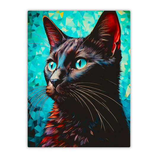 Cat A3, Printed On High Quality Canvas, Vivid Colours, Unique Images, Great Gift Idea, an enduring memory...