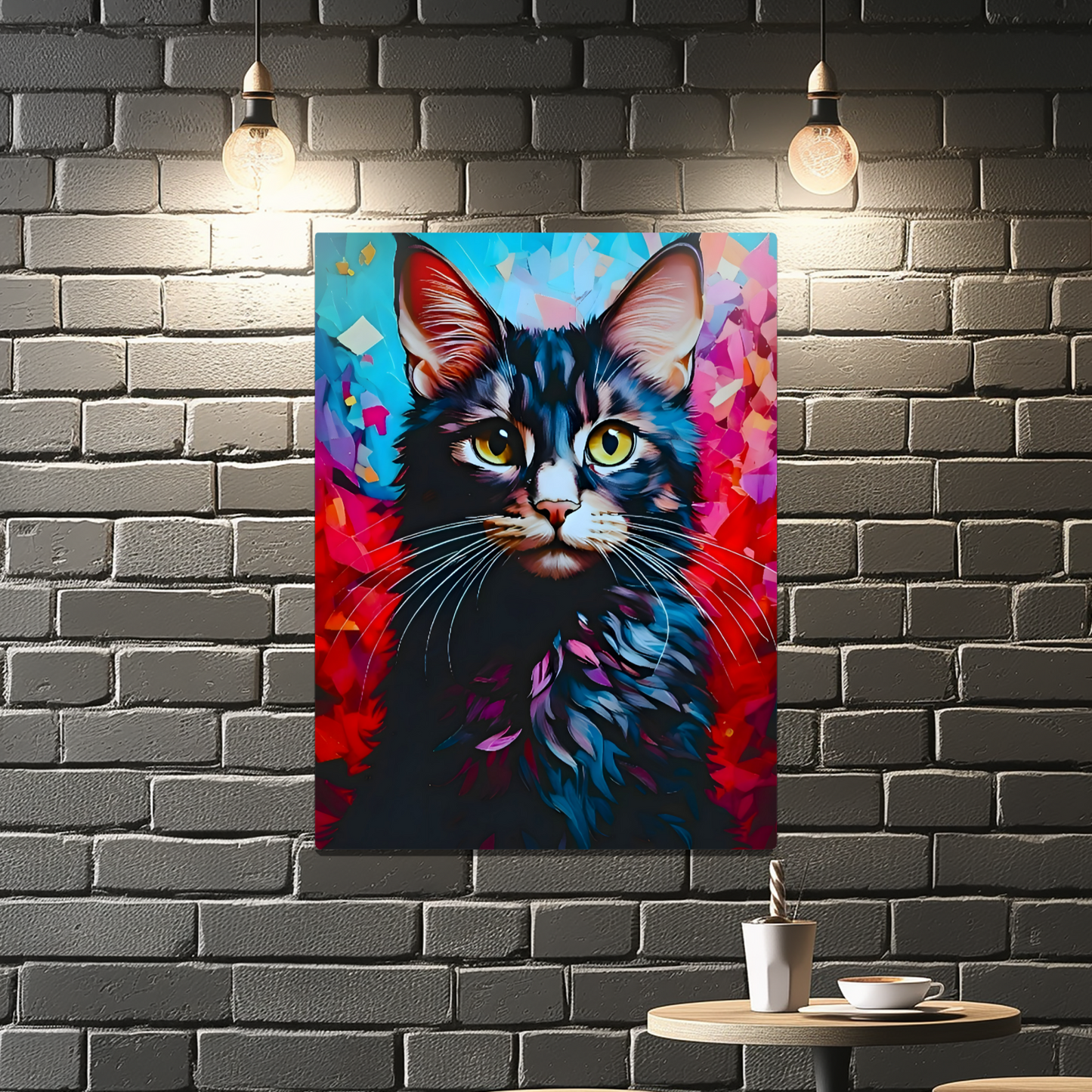 Cat A4, Printed On Gloss Aluminium To Enhance Colour And Detail, A Unique Gift That Will Lasts Forever...