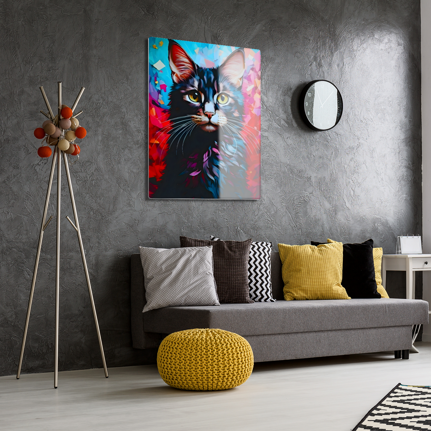 Cat A4, Printed On Gloss Aluminium To Enhance Colour And Detail, A Unique Gift That Will Lasts Forever...
