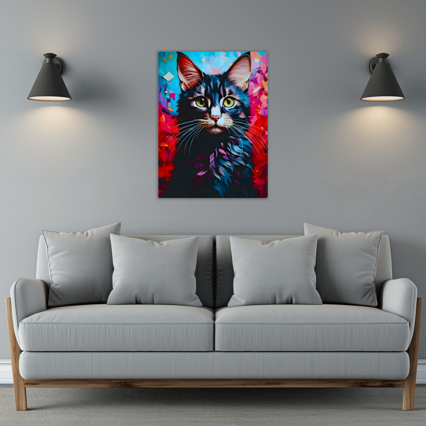 Cat A4, Printed On Gloss Aluminium To Enhance Colour And Detail, A Unique Gift That Will Lasts Forever...