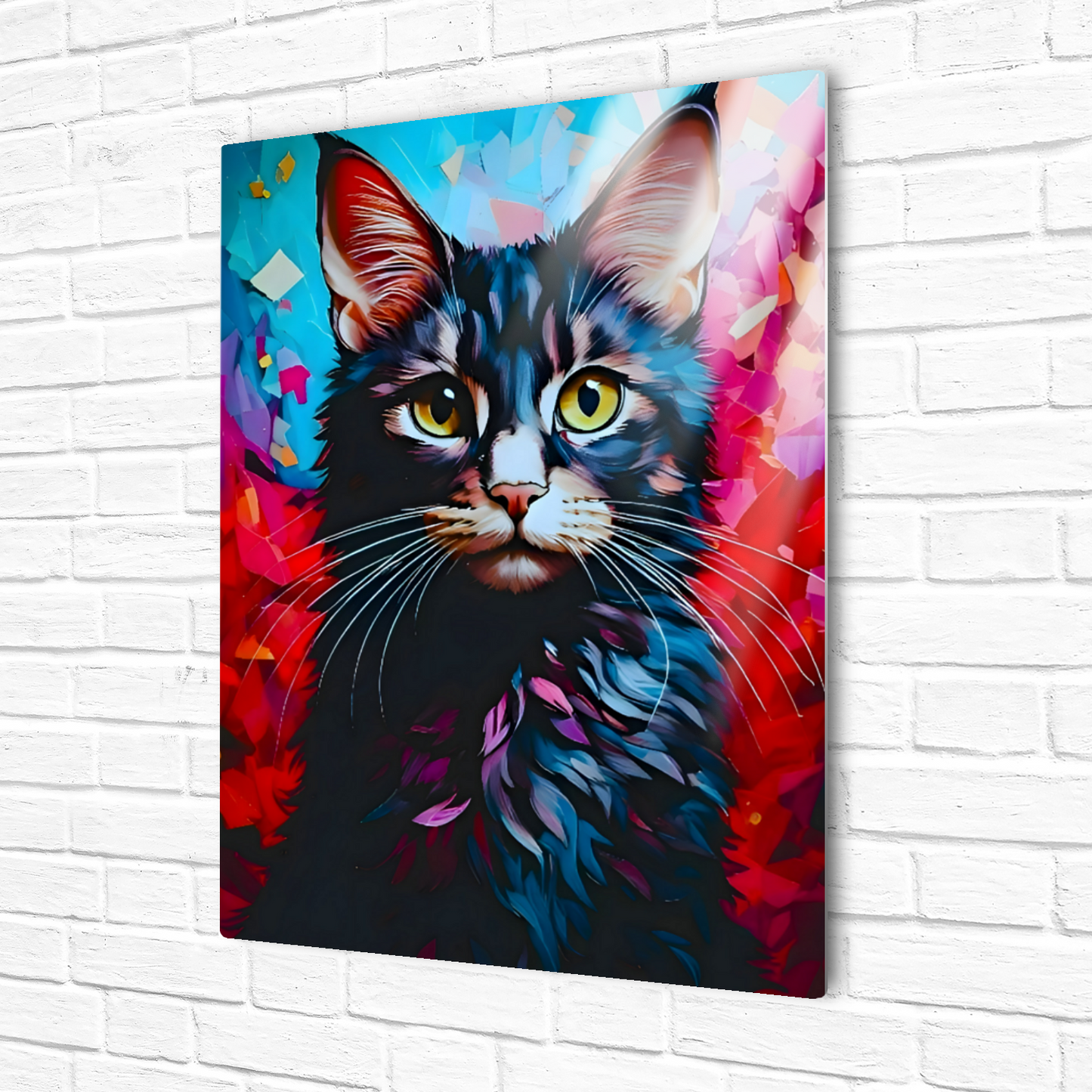 Cat A4, Printed On Gloss Aluminium To Enhance Colour And Detail, A Unique Gift That Will Lasts Forever...