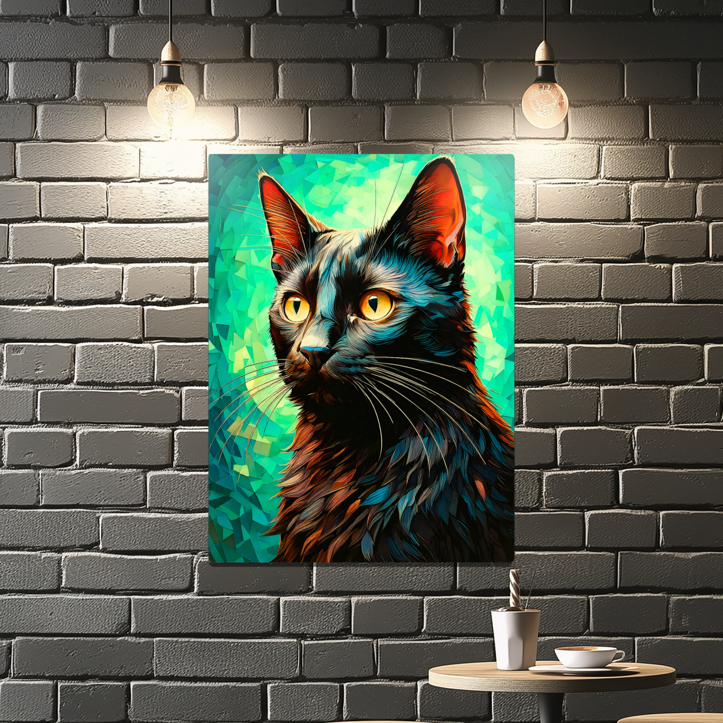 Cat A5, Printed On Gloss Aluminium To Enhance Colour And Detail, A Unique Gift That Will Lasts Forever...