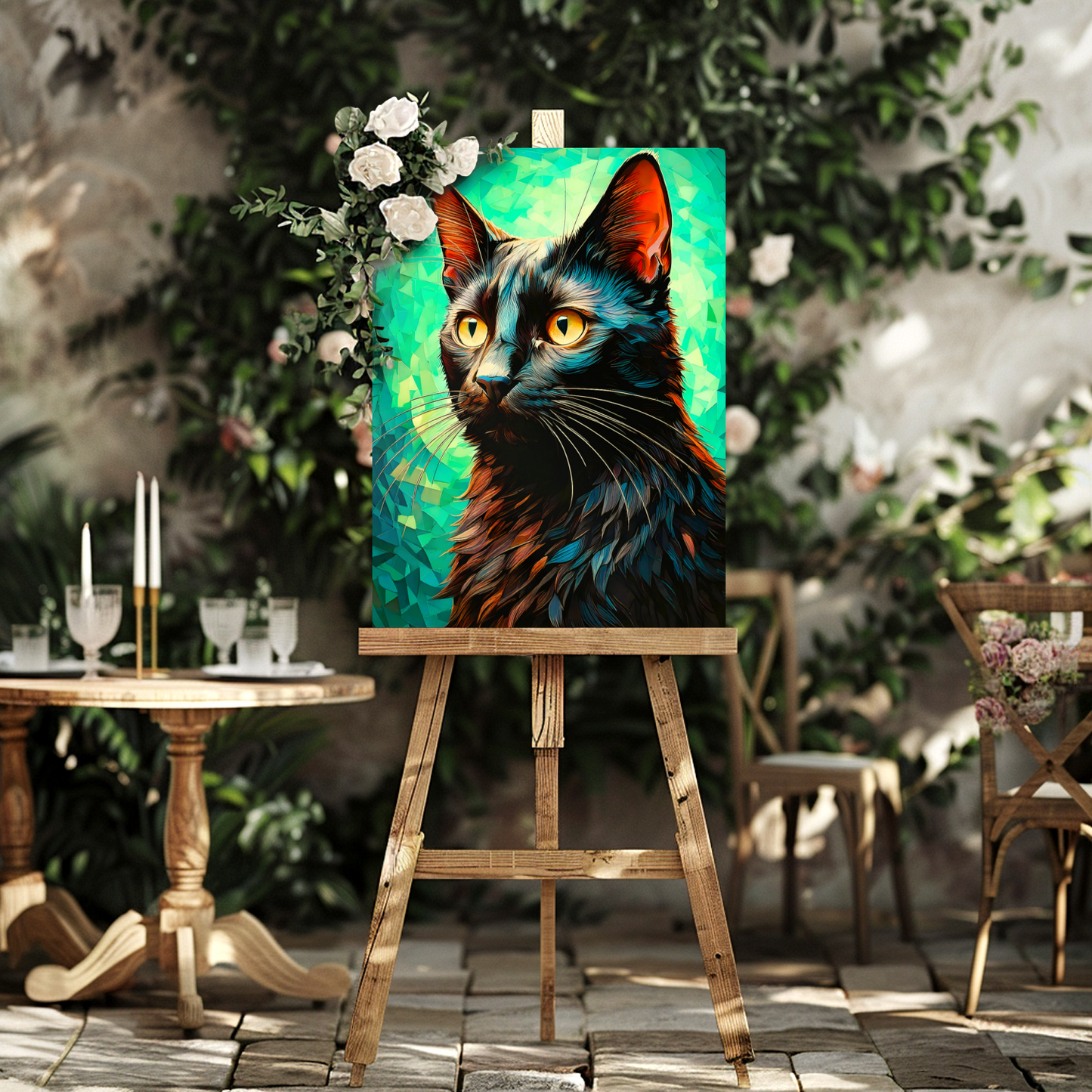 Cat A5, Printed On Gloss Aluminium To Enhance Colour And Detail, A Unique Gift That Will Lasts Forever...