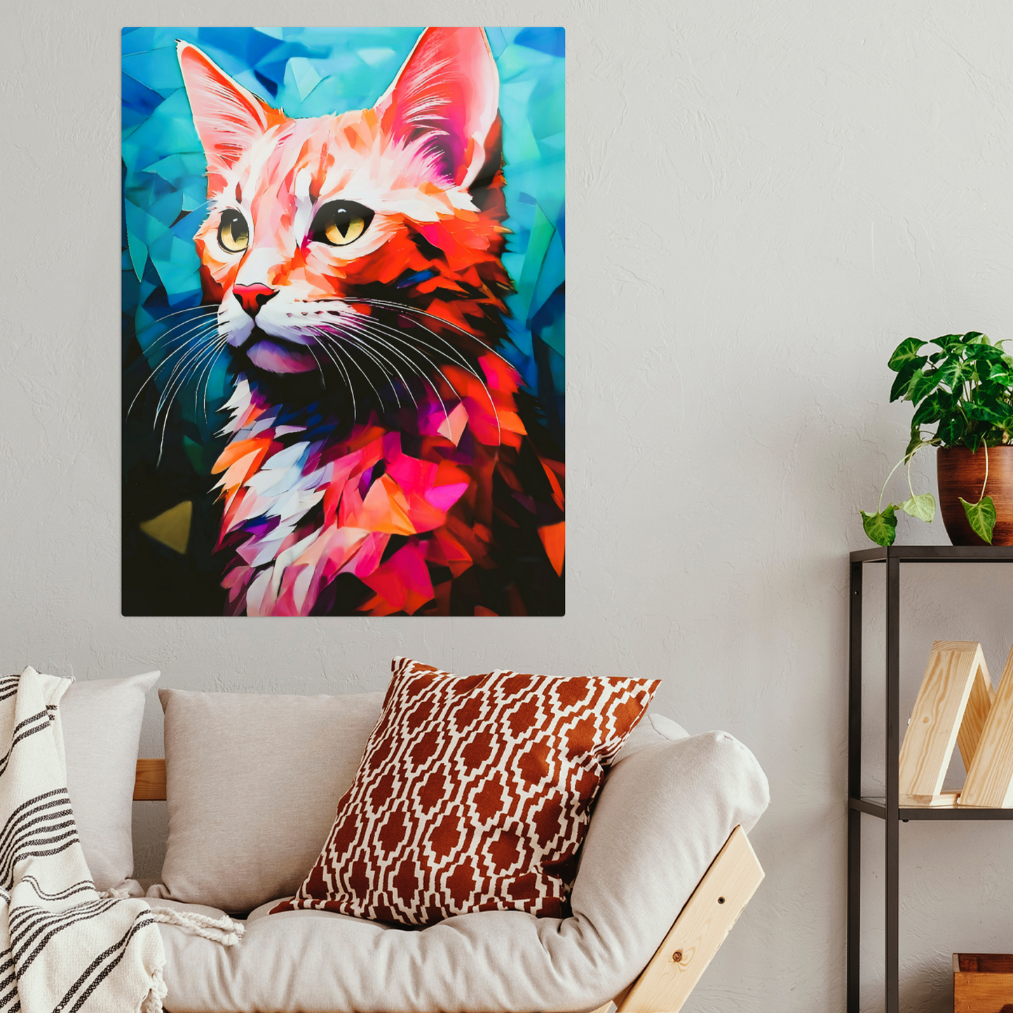 Cat A7, Printed On Gloss Aluminium To Enhance Colour And Detail, A Unique Gift That Will Lasts Forever...