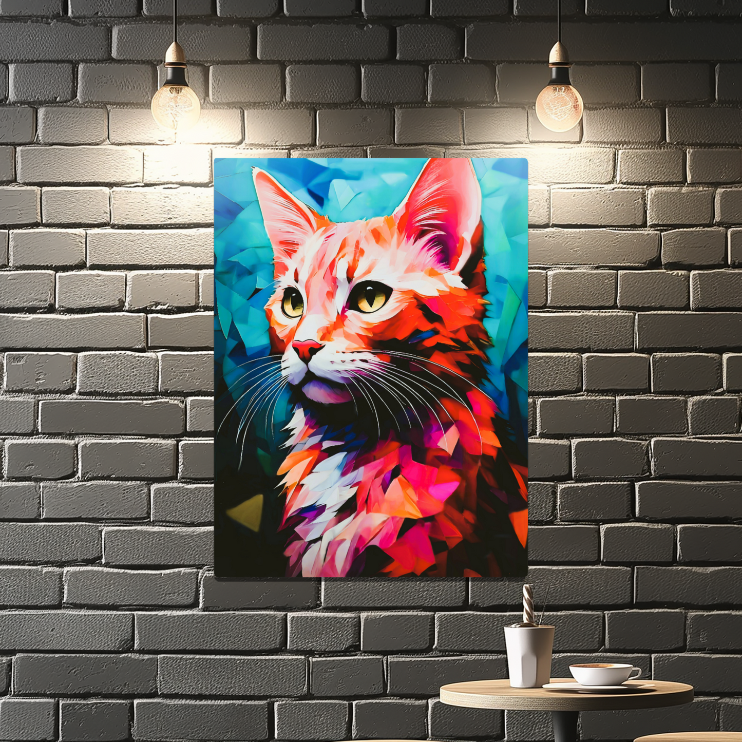Cat A7, Printed On Gloss Aluminium To Enhance Colour And Detail, A Unique Gift That Will Lasts Forever...