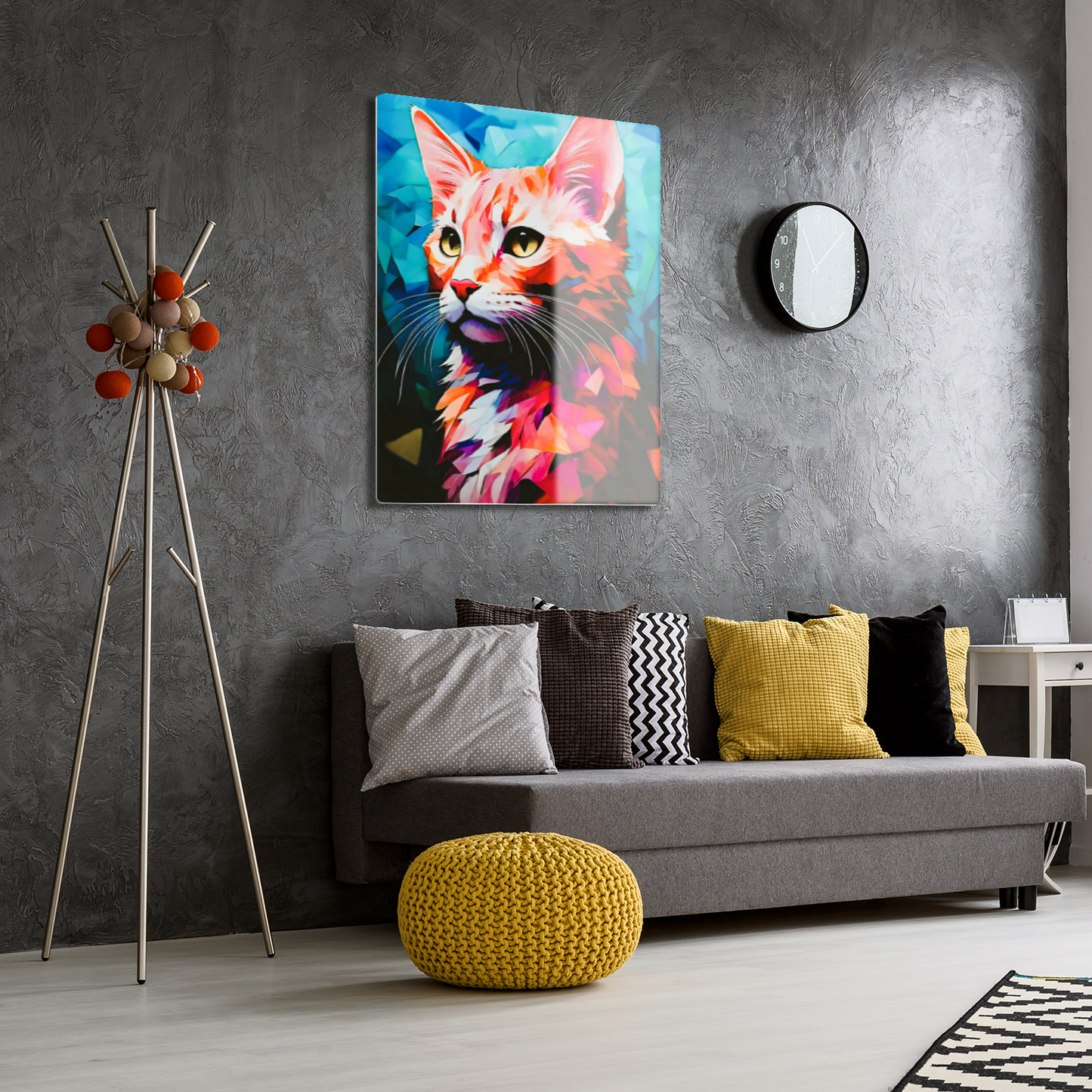 Cat A7, Printed On Gloss Aluminium To Enhance Colour And Detail, A Unique Gift That Will Lasts Forever...