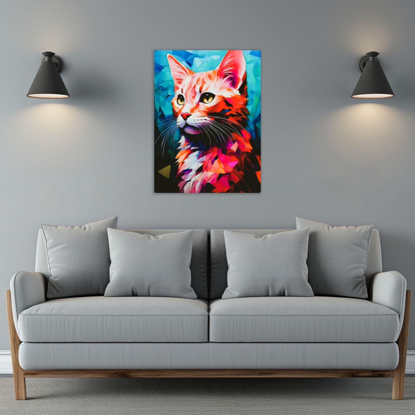 Cat A7, Printed On Gloss Aluminium To Enhance Colour And Detail, A Unique Gift That Will Lasts Forever...