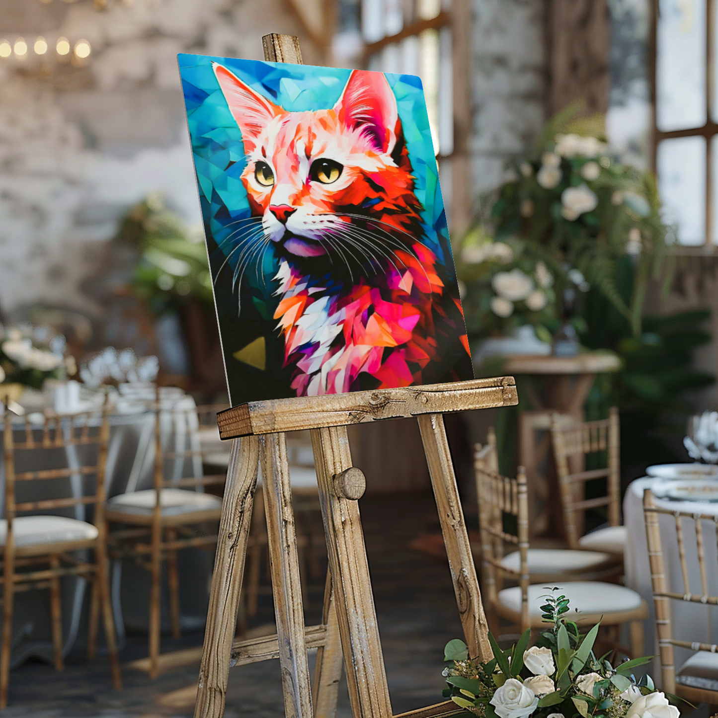 Cat A7, Printed On Gloss Aluminium To Enhance Colour And Detail, A Unique Gift That Will Lasts Forever...