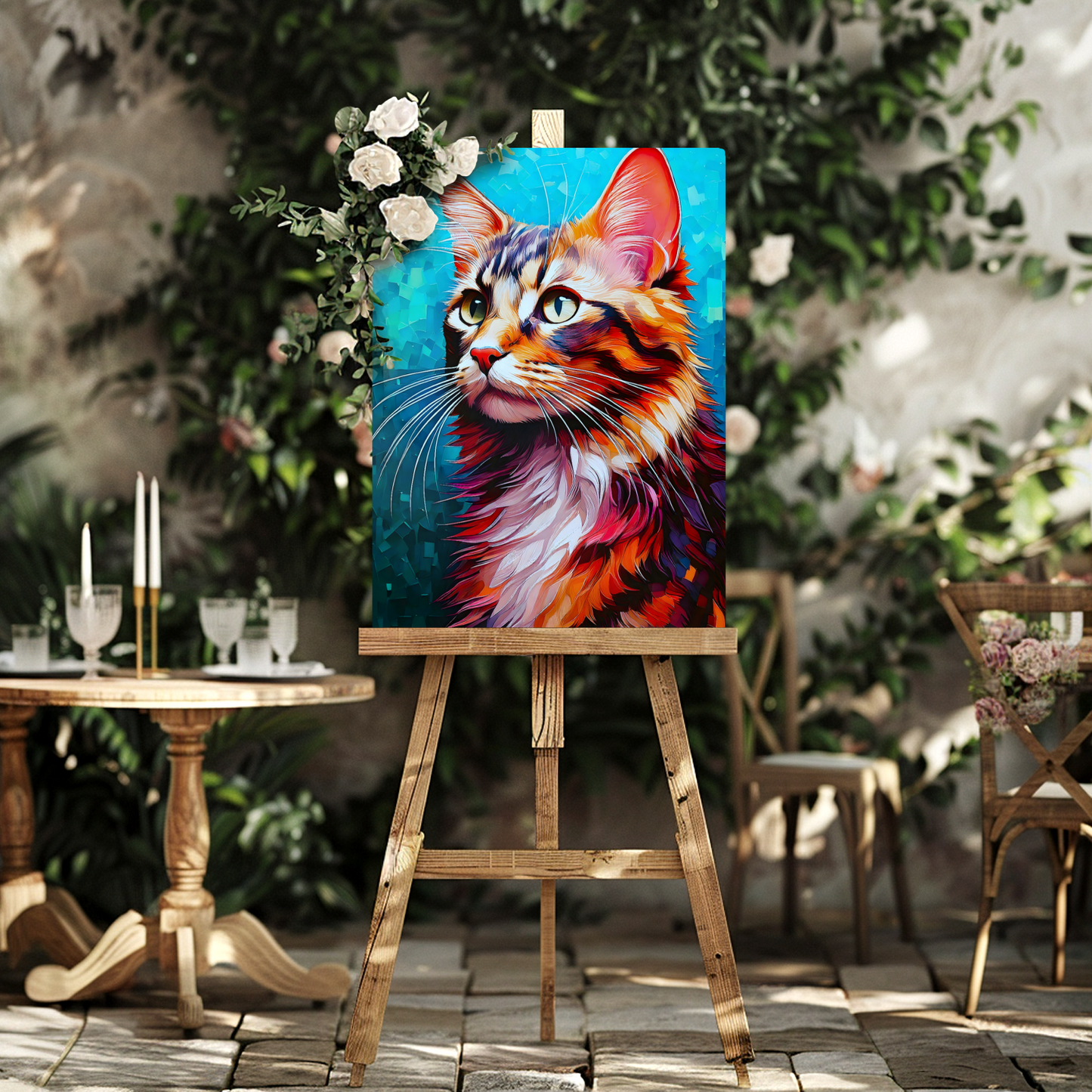 Cat A8, Printed On Gloss Aluminium To Enhance Colour And Detail, A Unique Gift That Will Lasts Forever...
