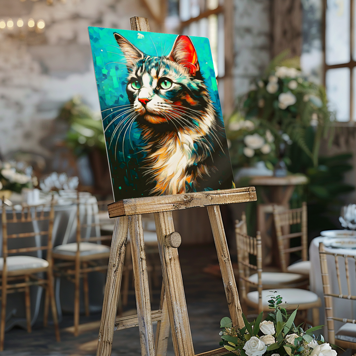 Cat A9, Printed On Gloss Aluminium To Enhance Colour And Detail, A Unique Gift That Will Lasts Forever...