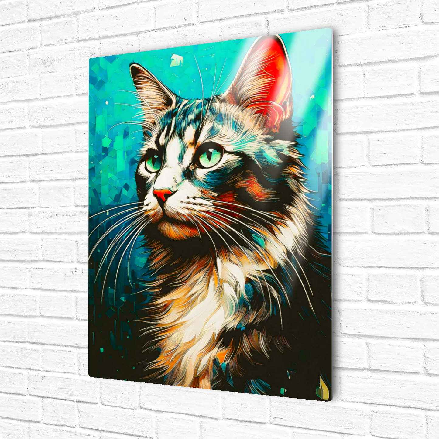 Cat A9, Printed On Gloss Aluminium To Enhance Colour And Detail, A Unique Gift That Will Lasts Forever...