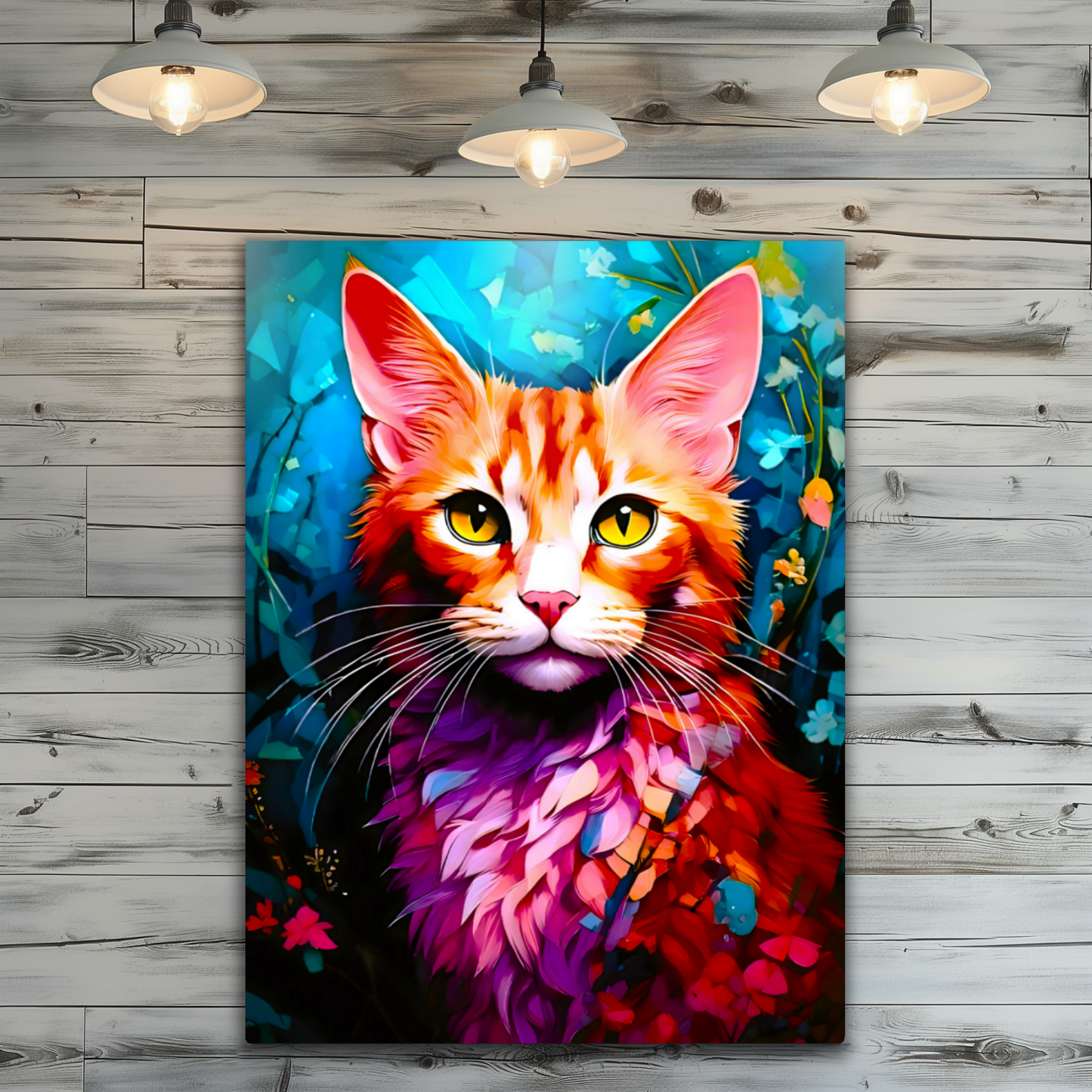 Cat A10, Printed On Gloss Aluminium To Enhance Colour And Detail, A Unique Gift That Will Lasts Forever...