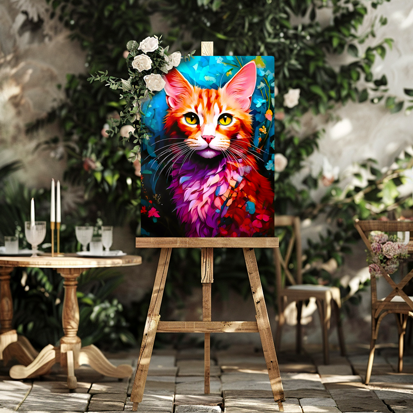 Cat A10, Printed On Gloss Aluminium To Enhance Colour And Detail, A Unique Gift That Will Lasts Forever...