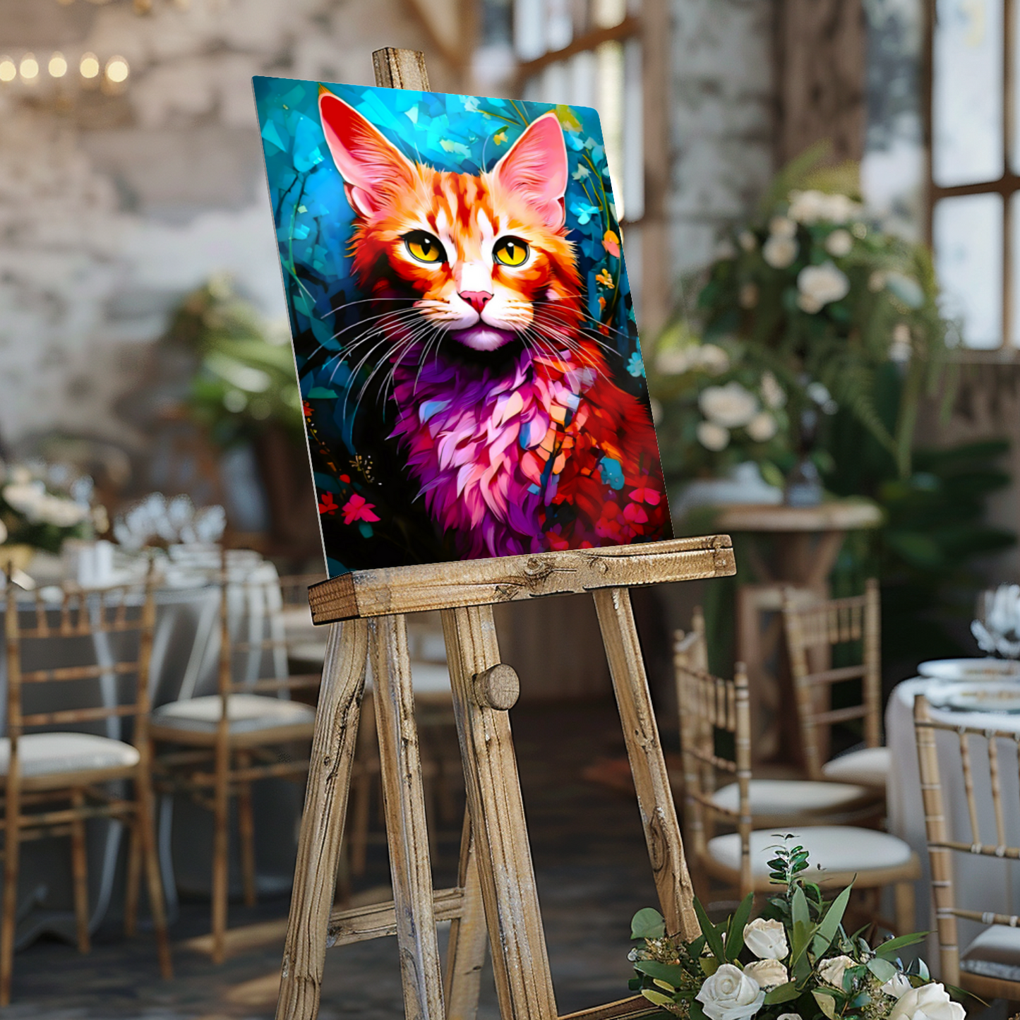 Cat A10, Printed On Gloss Aluminium To Enhance Colour And Detail, A Unique Gift That Will Lasts Forever...