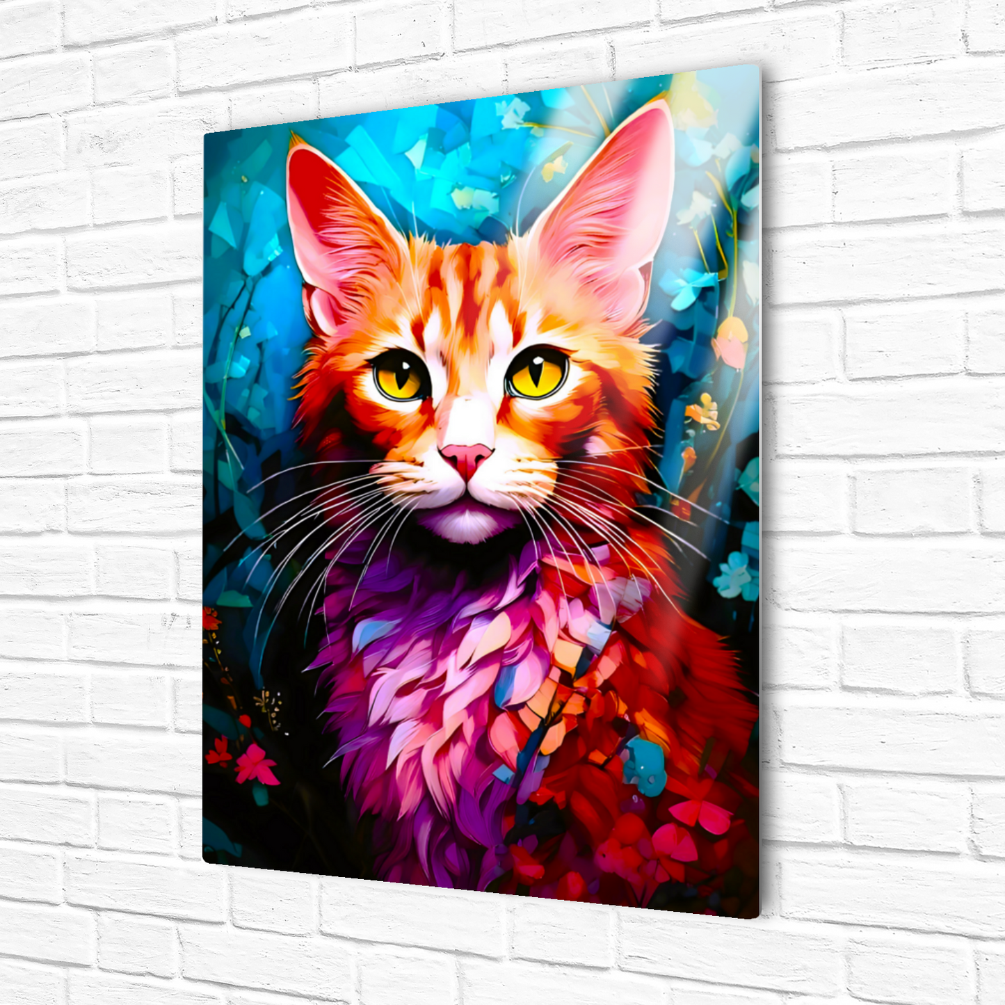 Cat A10, Printed On Gloss Aluminium To Enhance Colour And Detail, A Unique Gift That Will Lasts Forever...
