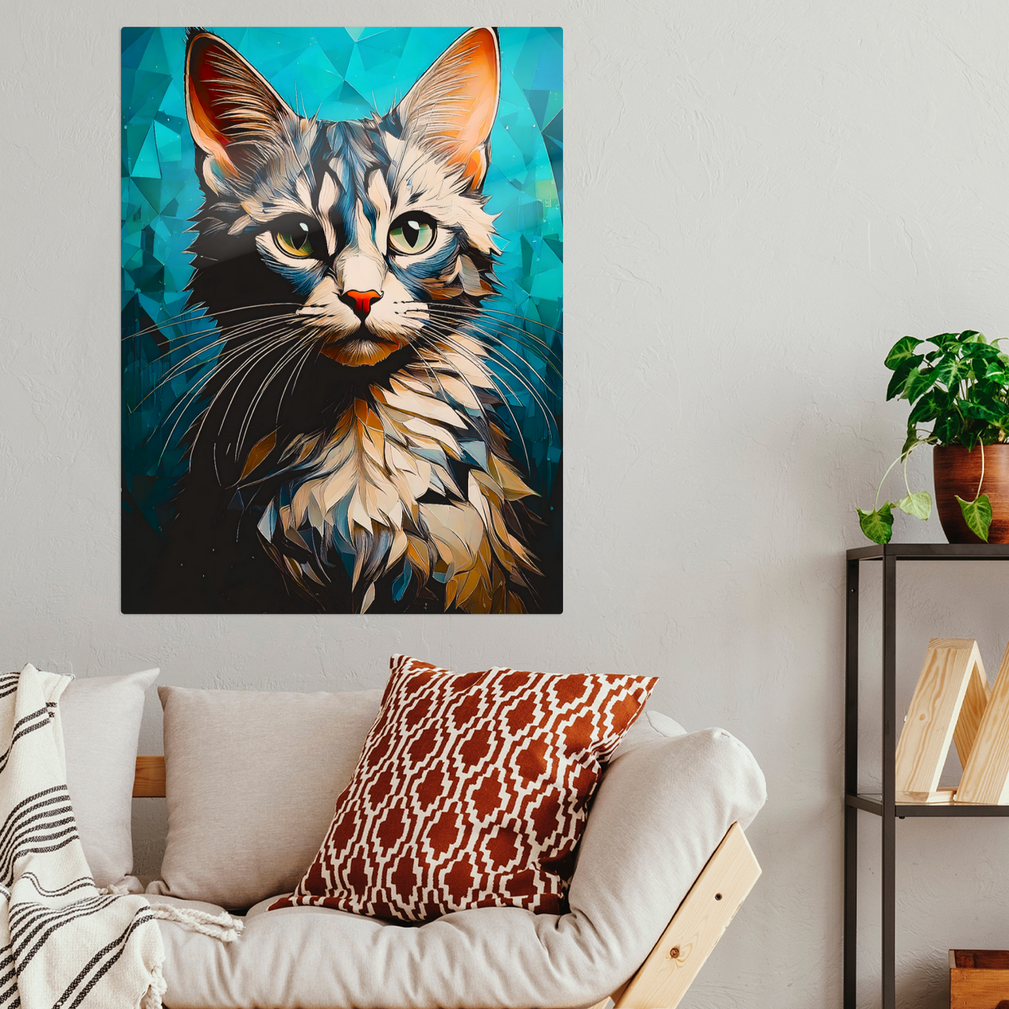 Cat A11, Printed On Gloss Aluminium To Enhance Colour And Detail, A Unique Gift That Will Lasts Forever...