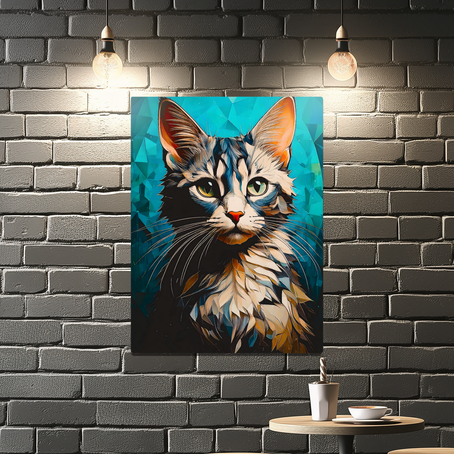 Cat A11, Printed On Gloss Aluminium To Enhance Colour And Detail, A Unique Gift That Will Lasts Forever...