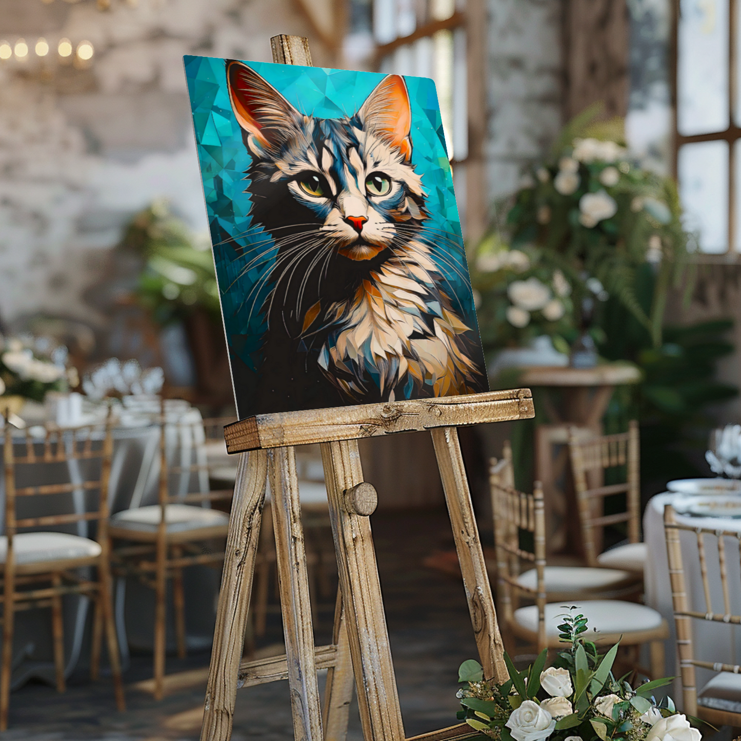 Cat A11, Printed On Gloss Aluminium To Enhance Colour And Detail, A Unique Gift That Will Lasts Forever...