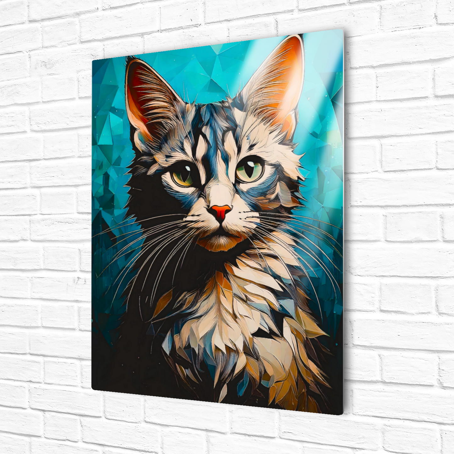 Cat A11, Printed On Gloss Aluminium To Enhance Colour And Detail, A Unique Gift That Will Lasts Forever...