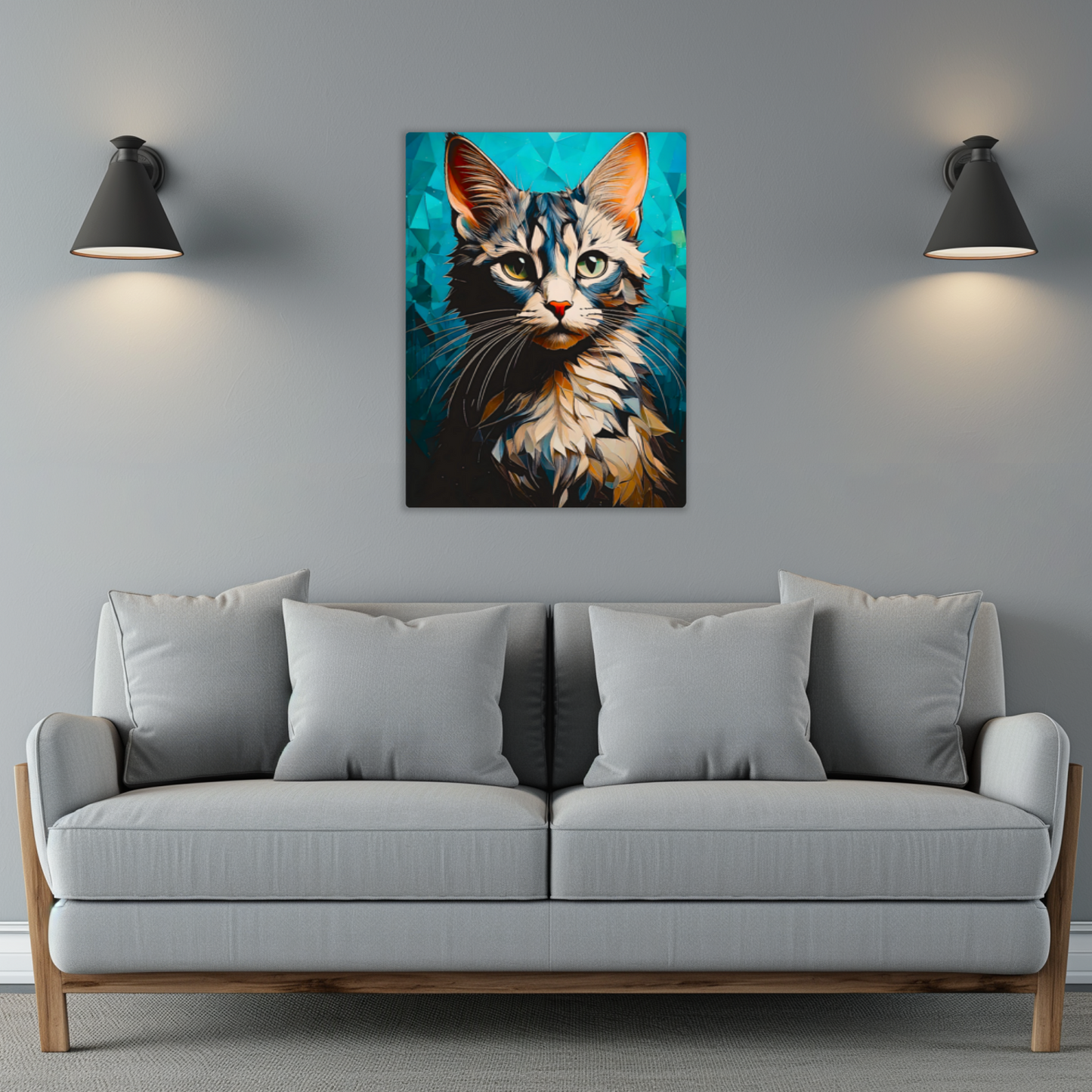 Cat A11, Printed On Gloss Aluminium To Enhance Colour And Detail, A Unique Gift That Will Lasts Forever...