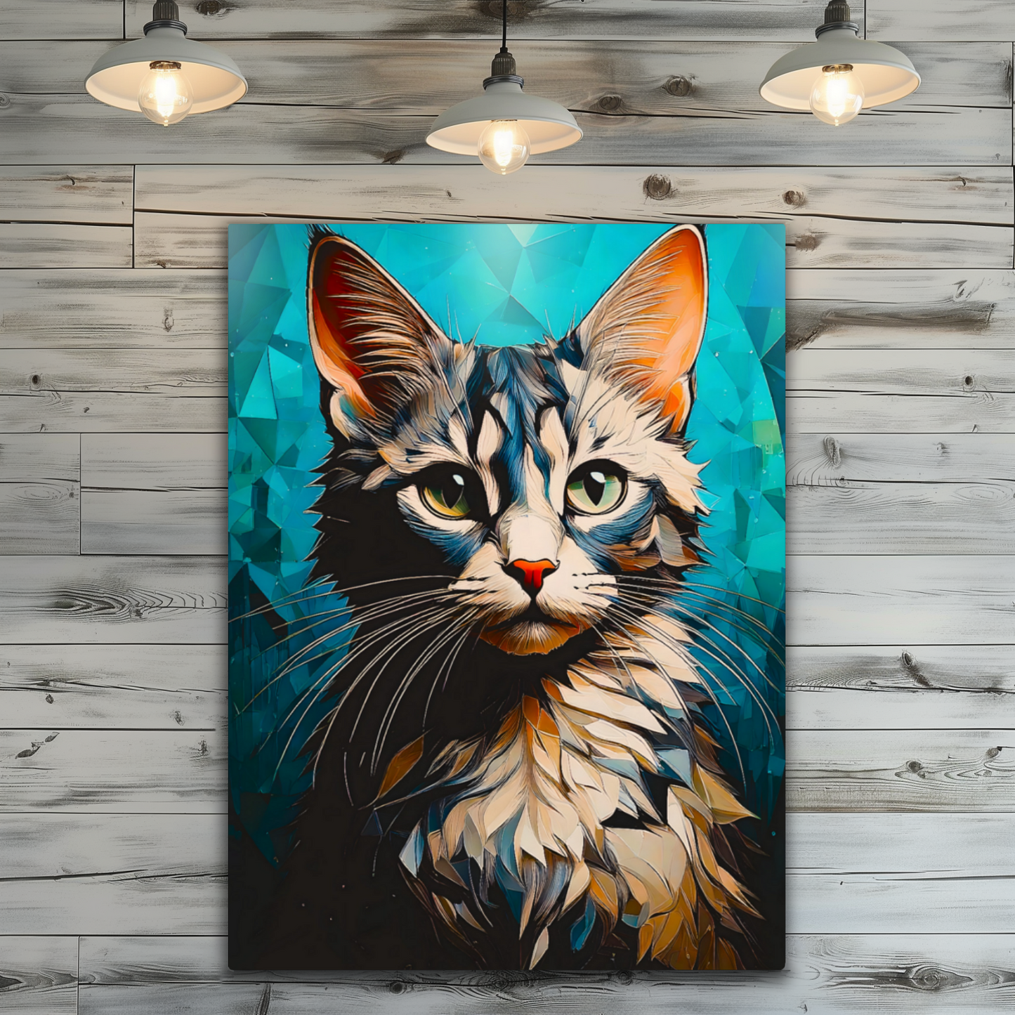 Cat A11, Printed On Gloss Aluminium To Enhance Colour And Detail, A Unique Gift That Will Lasts Forever...