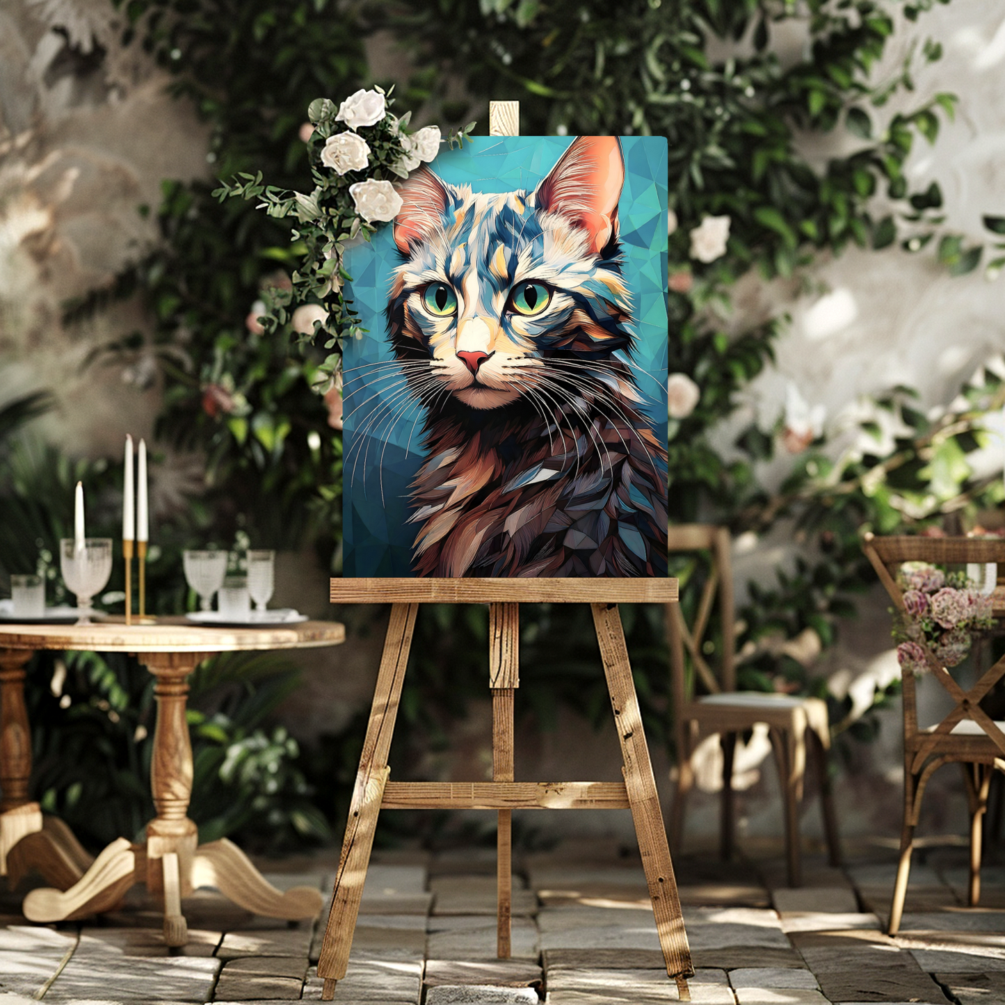 Cat A12, Printed On Gloss Aluminium To Enhance Colour And Detail, A Unique Gift That Will Lasts Forever...
