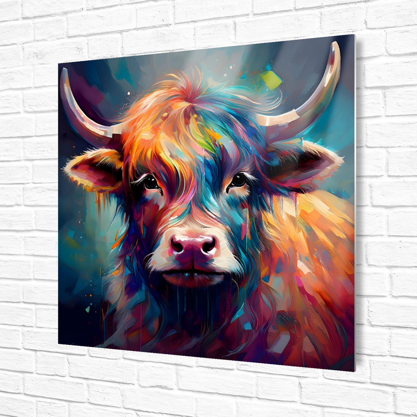 Highland Cows HC7, Printed On Gloss Aluminium To Enhance Colour And Detail, A Unique Gift That Will Lasts Forever...