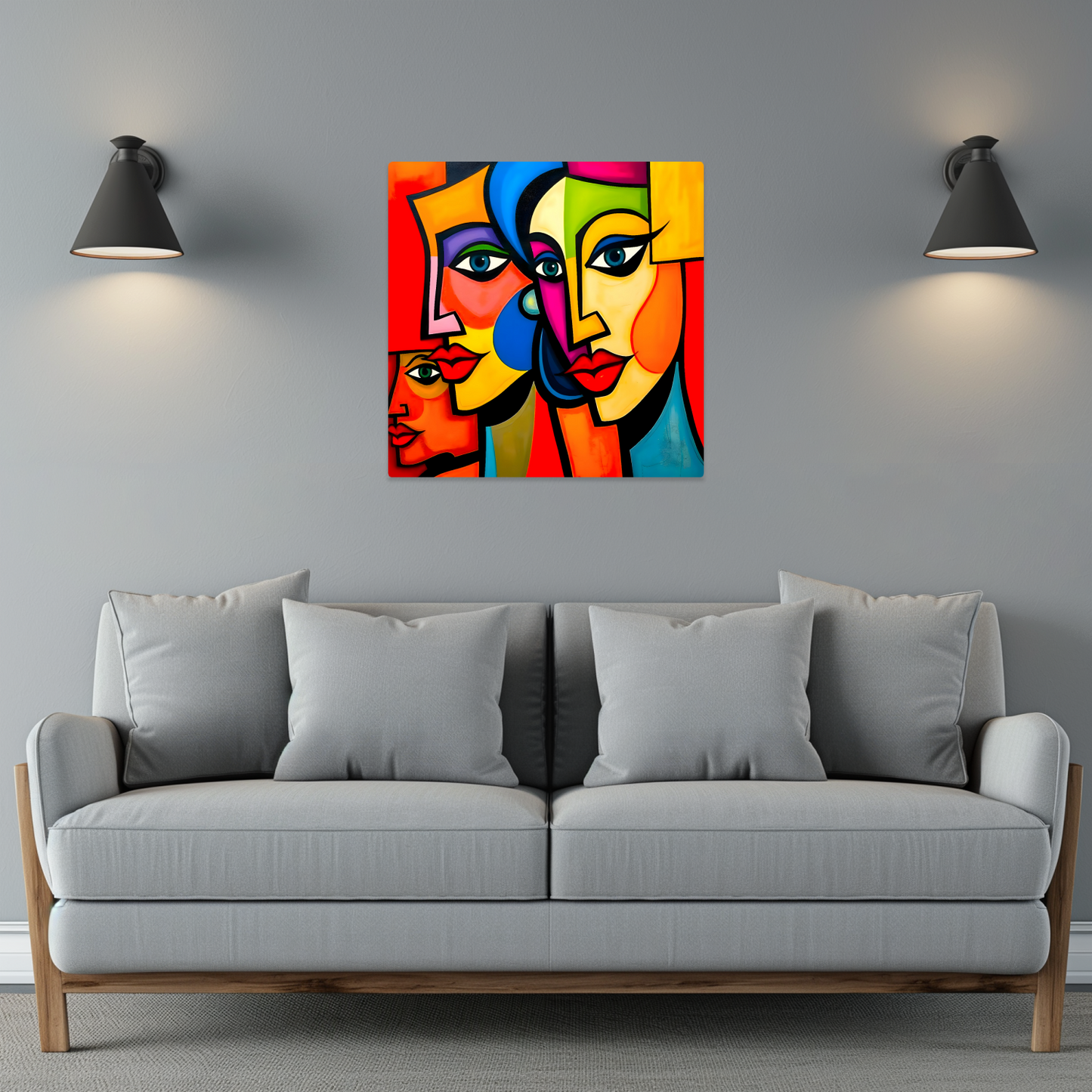 Picasso Style 1, Printed On Gloss Aluminium To Enhance Colour And Detail, A Unique Gift That Will Lasts Forever...