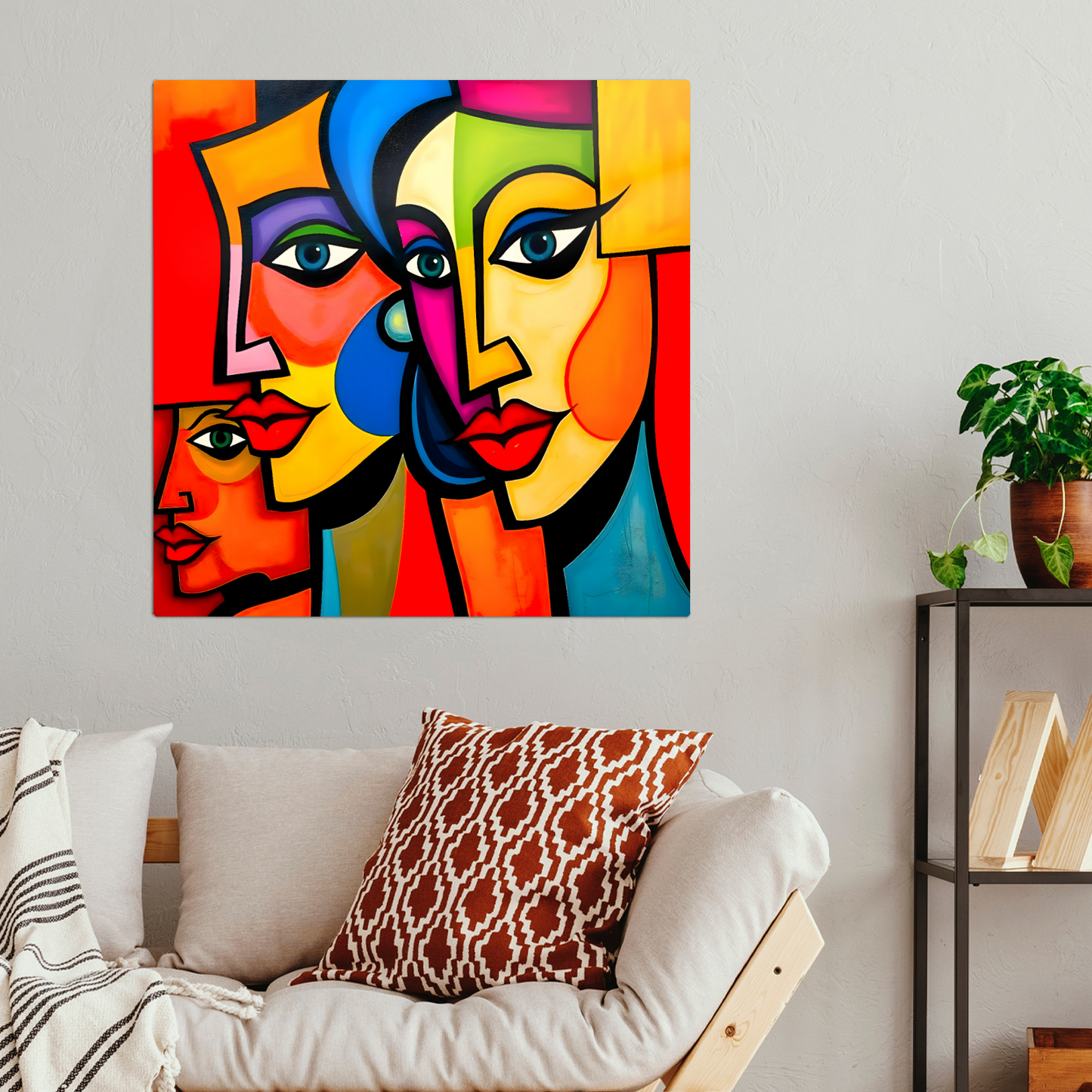 Picasso Style 1, Printed On Gloss Aluminium To Enhance Colour And Detail, A Unique Gift That Will Lasts Forever...