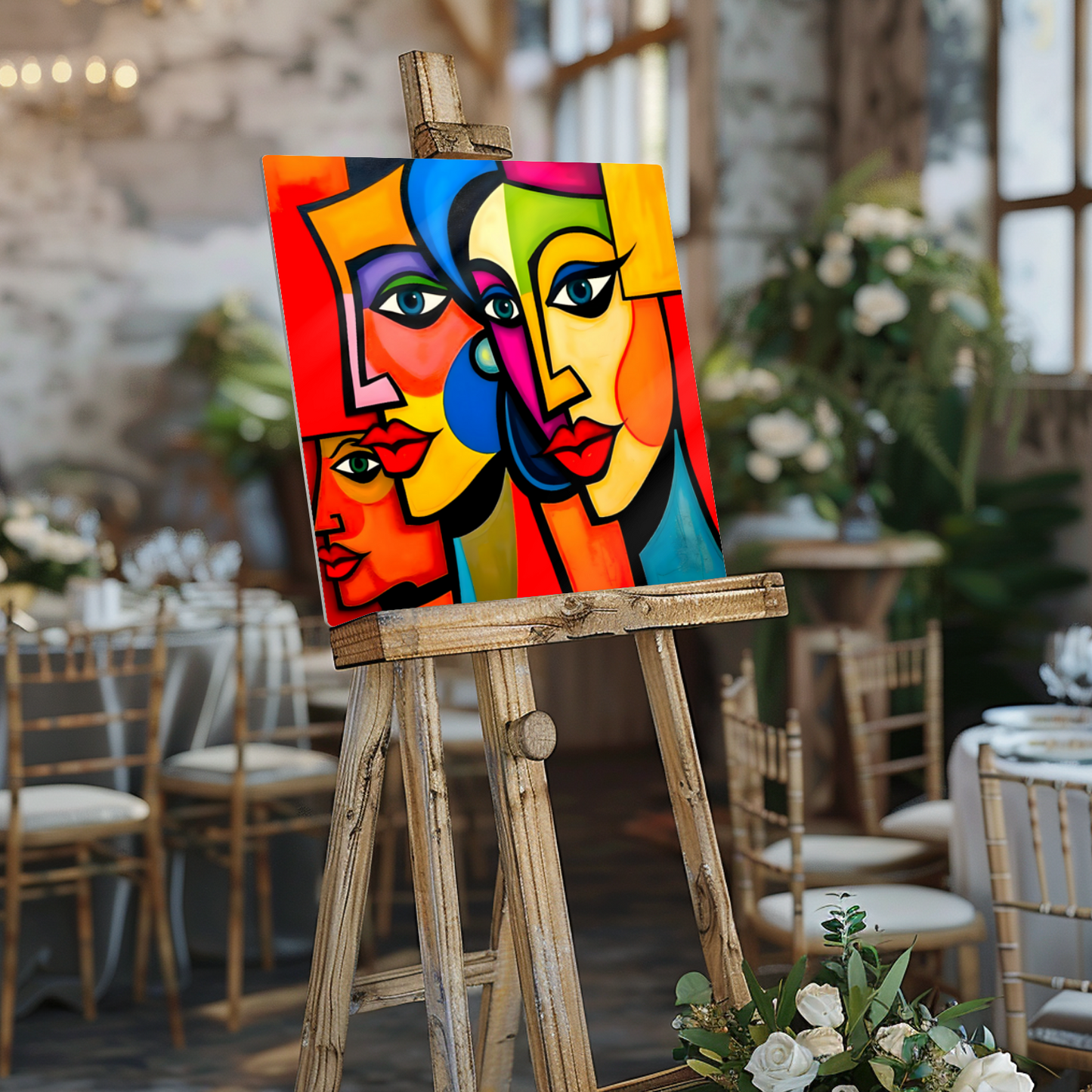 Picasso Style 1, Printed On Gloss Aluminium To Enhance Colour And Detail, A Unique Gift That Will Lasts Forever...