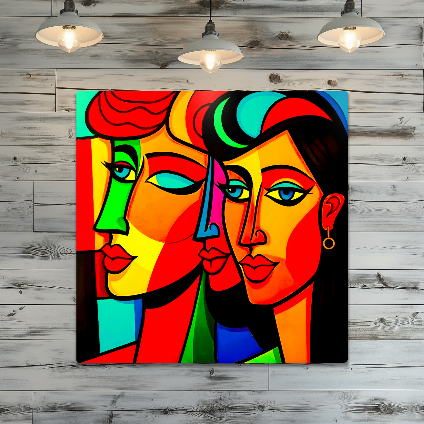 Picasso Style 2, Printed On Gloss Aluminium To Enhance Colour And Detail, A Unique Gift That Will Lasts Forever...