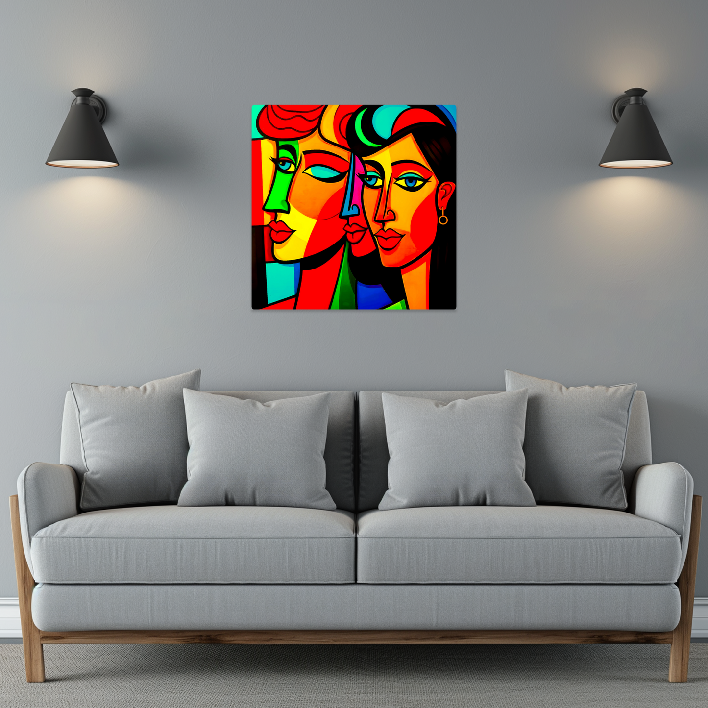 Picasso Style 2, Printed On Gloss Aluminium To Enhance Colour And Detail, A Unique Gift That Will Lasts Forever...