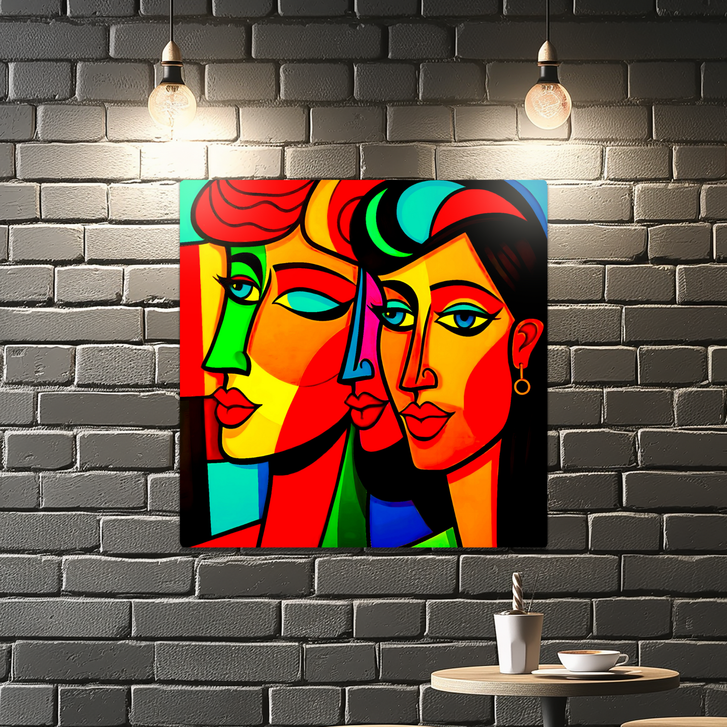 Picasso Style 2, Printed On Gloss Aluminium To Enhance Colour And Detail, A Unique Gift That Will Lasts Forever...