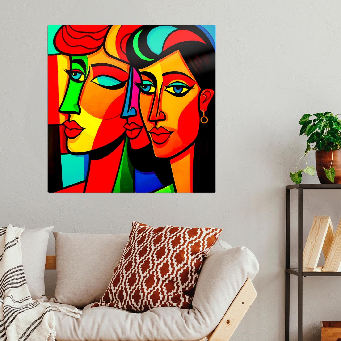 Picasso Style 2, Printed On Gloss Aluminium To Enhance Colour And Detail, A Unique Gift That Will Lasts Forever...
