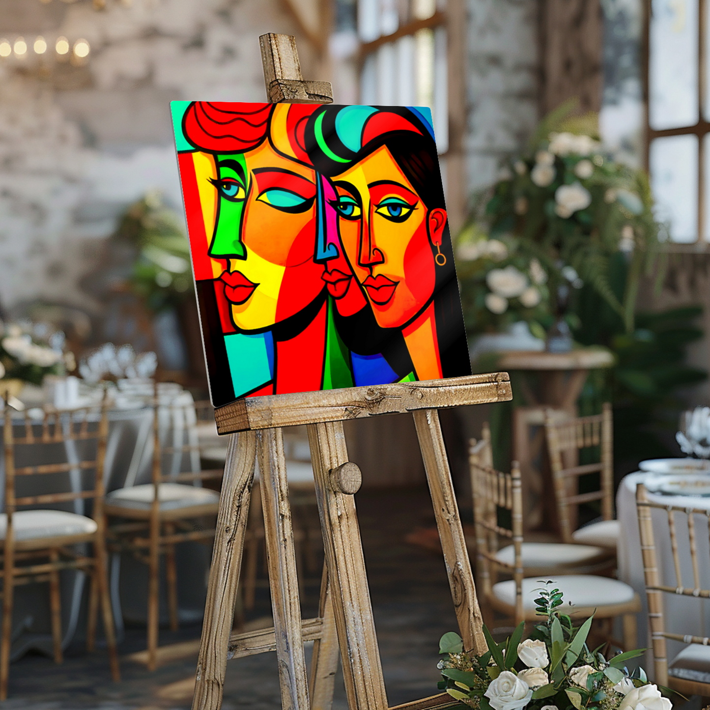 Picasso Style 2, Printed On Gloss Aluminium To Enhance Colour And Detail, A Unique Gift That Will Lasts Forever...