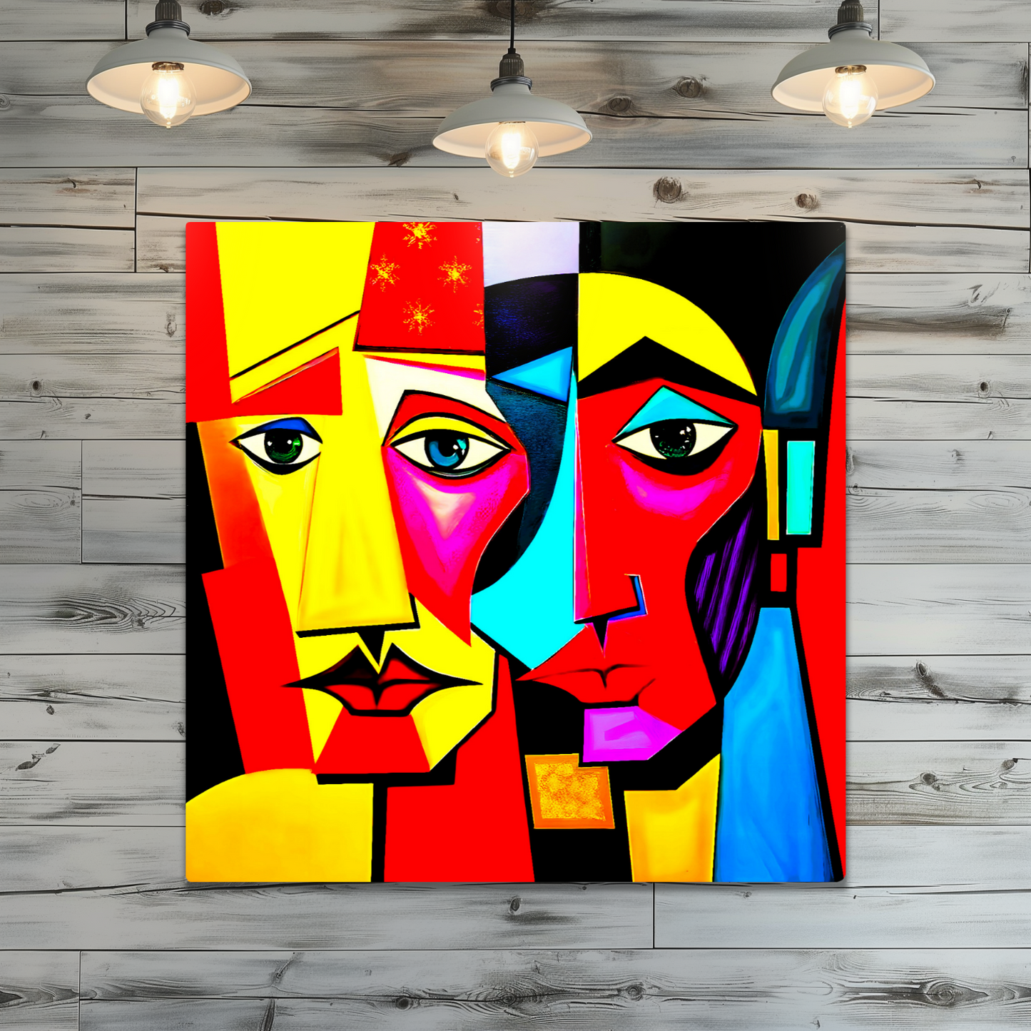Picasso Style 3, Printed On Gloss Aluminium To Enhance Colour And Detail, A Unique Gift That Will Lasts Forever...