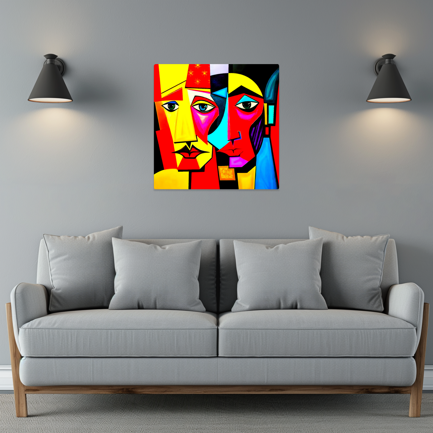 Picasso Style 3, Printed On Gloss Aluminium To Enhance Colour And Detail, A Unique Gift That Will Lasts Forever...
