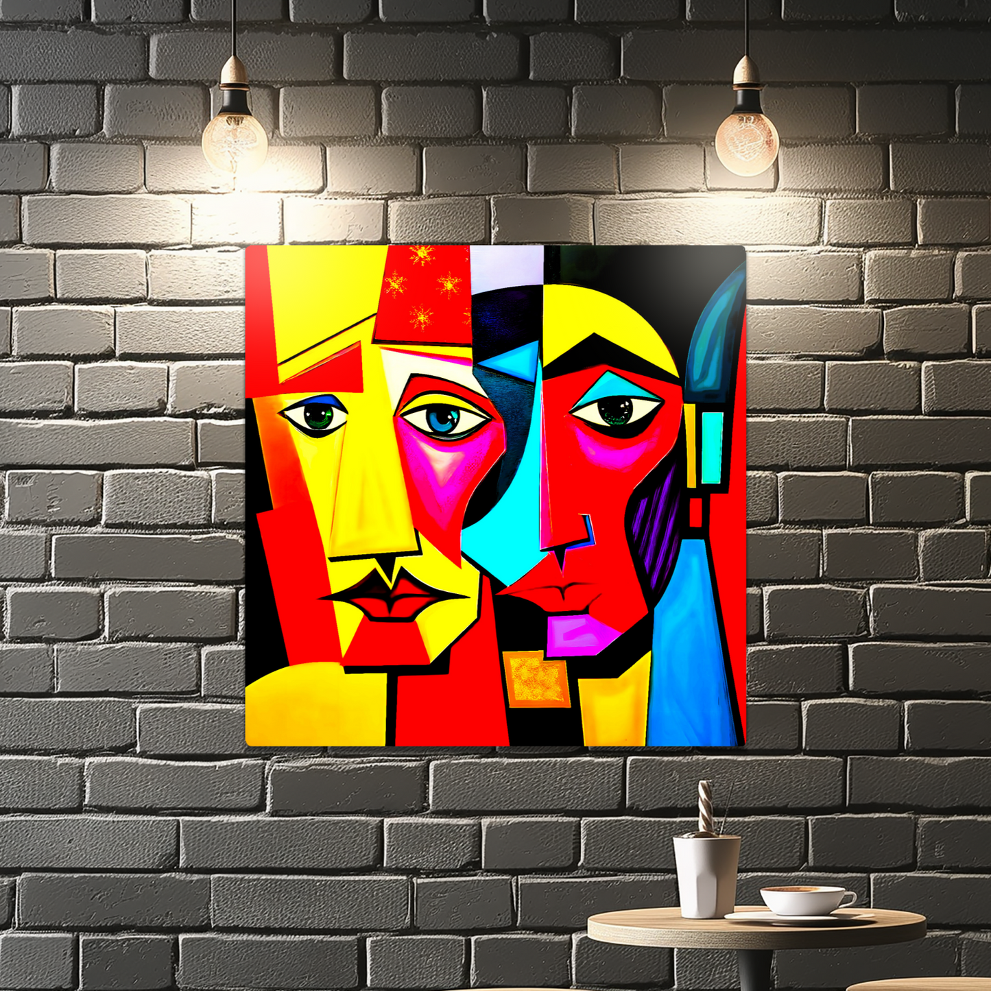 Picasso Style 3, Printed On Gloss Aluminium To Enhance Colour And Detail, A Unique Gift That Will Lasts Forever...