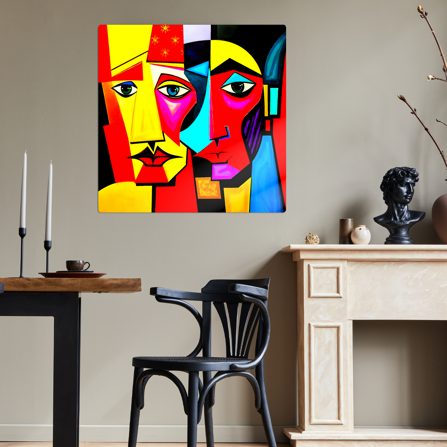 Picasso Style 3, Printed On Gloss Aluminium To Enhance Colour And Detail, A Unique Gift That Will Lasts Forever...