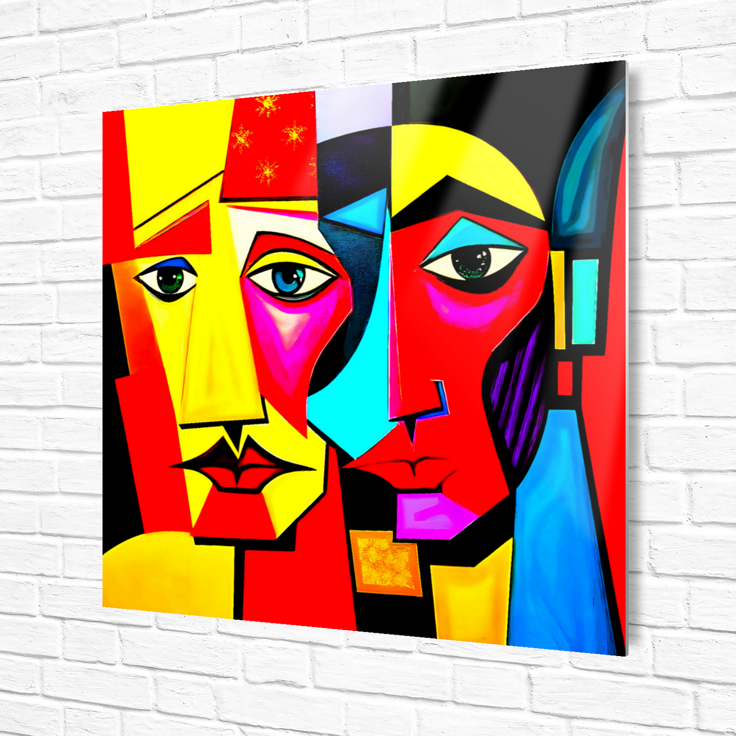 Picasso Style 3, Printed On Gloss Aluminium To Enhance Colour And Detail, A Unique Gift That Will Lasts Forever...